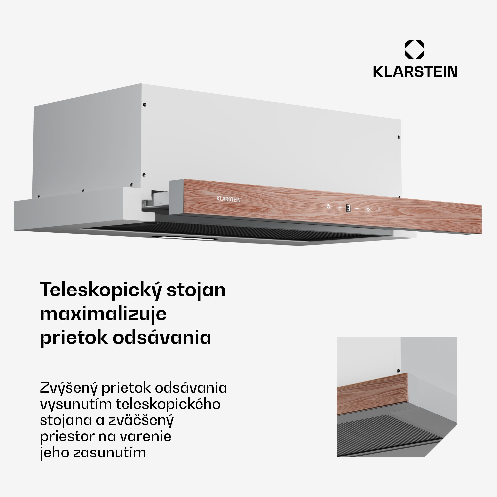 Klarstein ZenFusion digestor, prietok vzduchu 323 m³/h, EEK A, odsávanie/recirkulácia, 3 úrovne, tichý – Obrázok 5