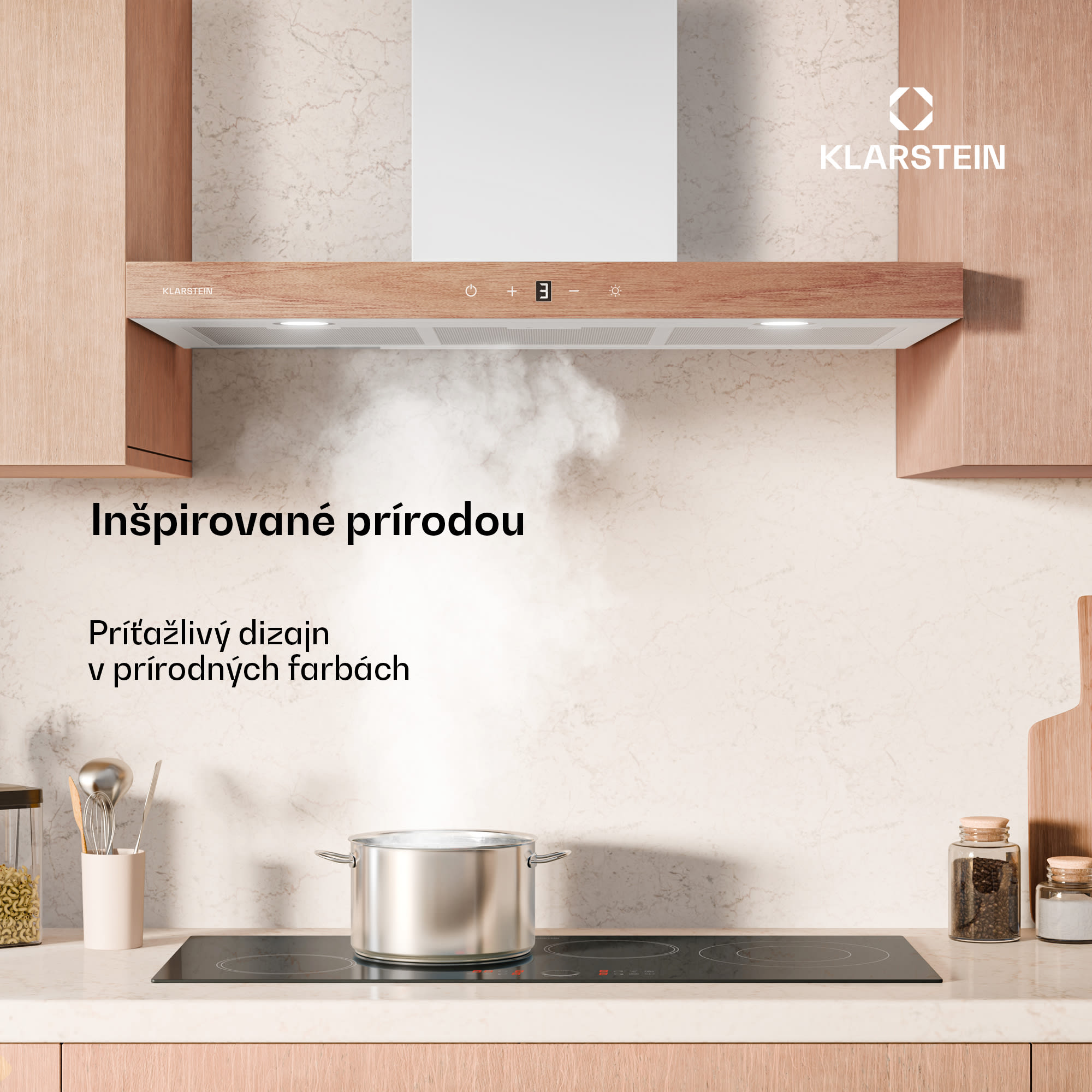 Klarstein ZenFusion T odsávač pár | 881,6 m³/h | A++ | 210 W DC | 47 dB | odťah/recirkulácia – Obrázok 2
