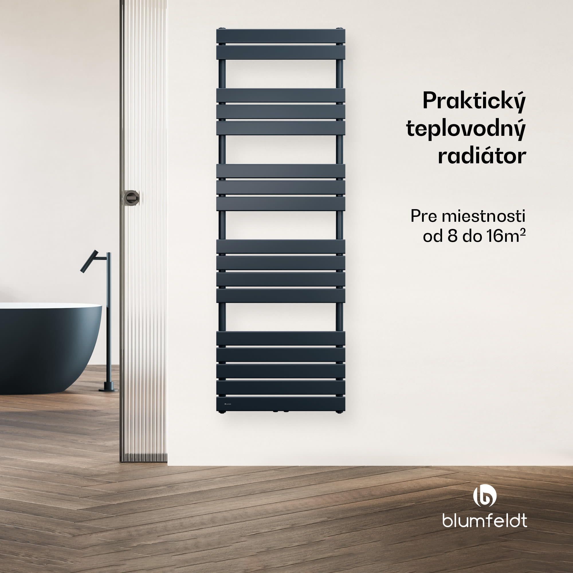 Blumfeldt Fairmont radiátor | 60 x 180 cm | nástenná montáž | moderný dizajn | prevádzka na teplú vodu – Obrázok 3