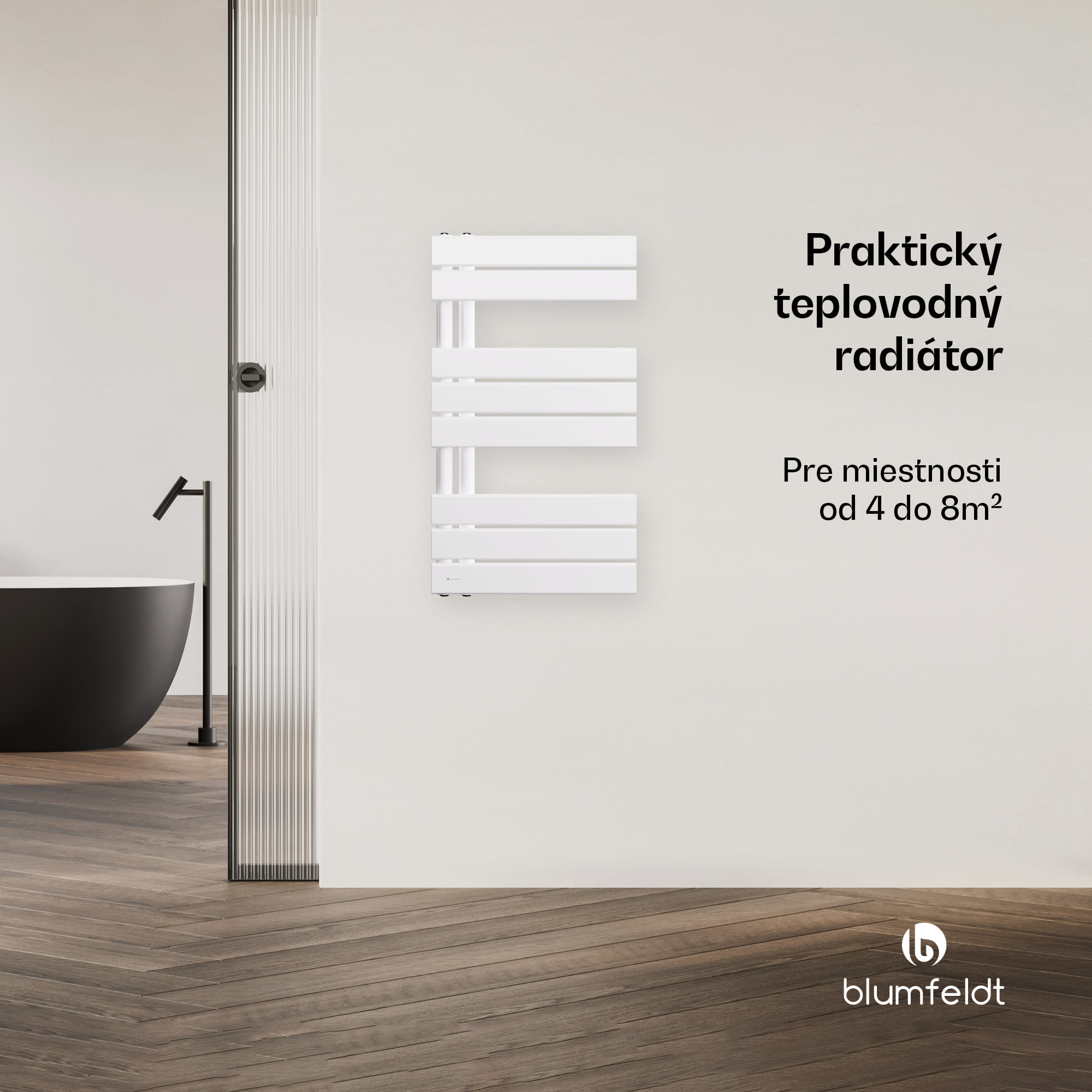 Blumfeldt Fairmont radiátor, 45 x 80 cm, nástenný, moderný dizajn, teplovodný – Obrázok 3