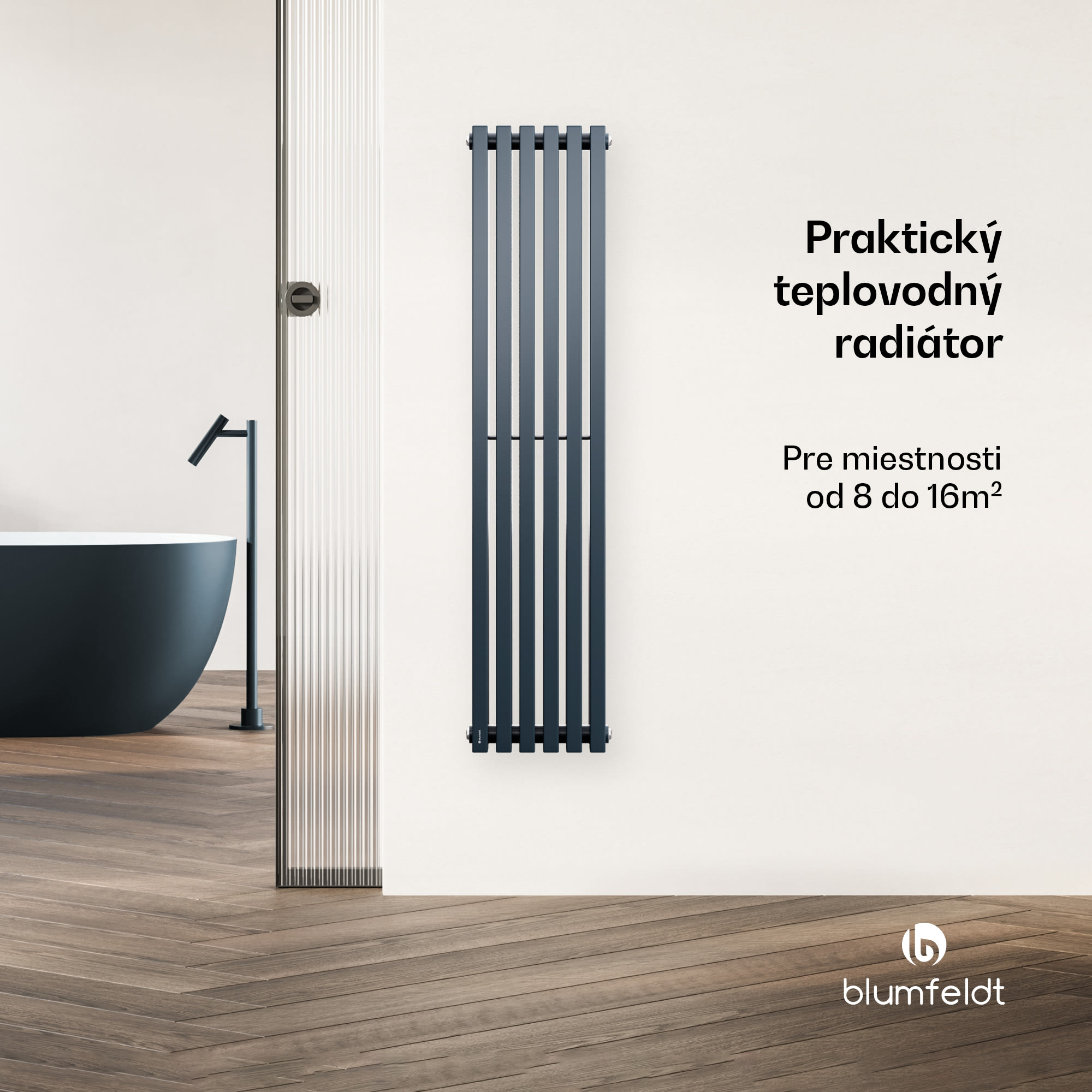 Blumfeldt Radiátor Delgado | moderný dizajn | 25 x 120 cm | 942 W | stredové pripojenie – Obrázok 3
