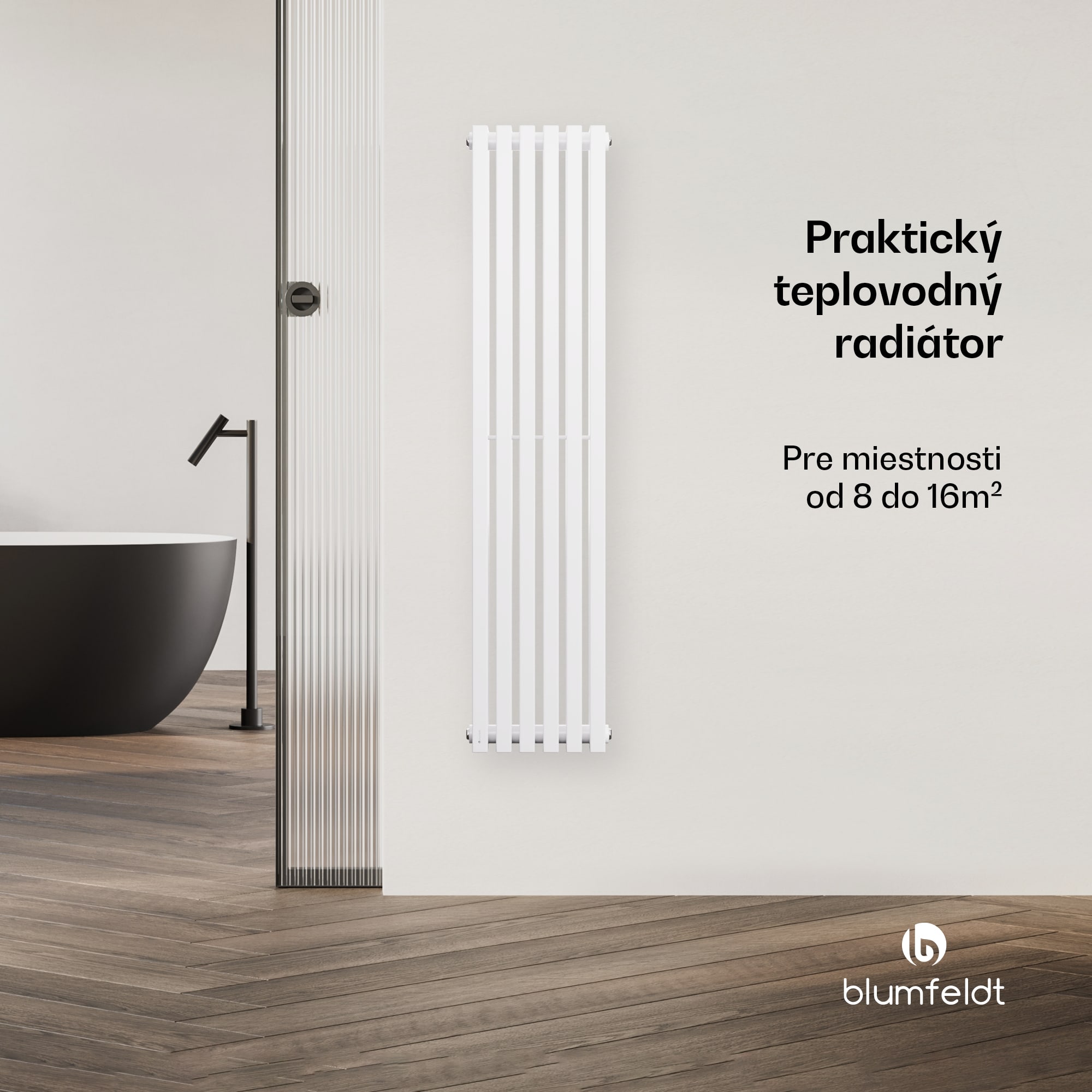 Blumfeldt Radiátor Delgado | moderný dizajn | 25 x 120 cm | 942 W | stredové pripojenie – Obrázok 3