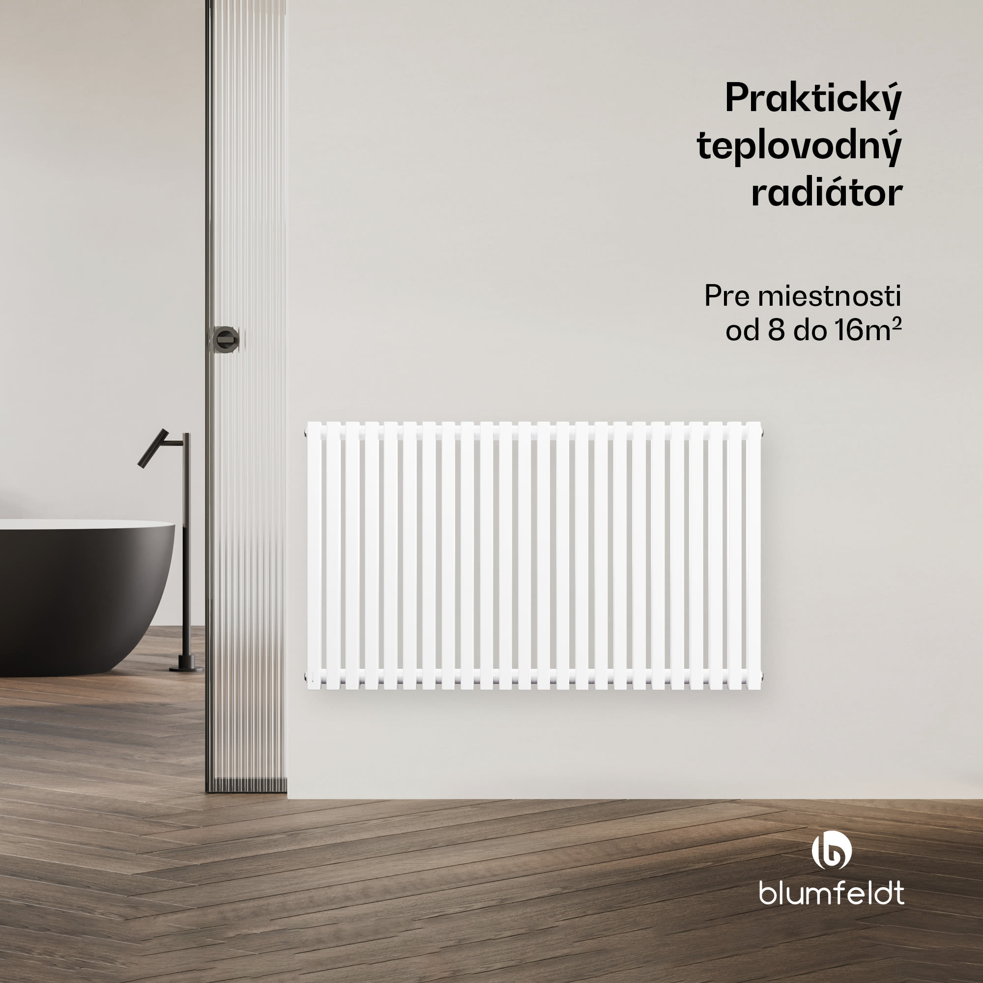 Blumfeldt Delgado radiátor | Moderný dizajn | 63 x 108 cm | 891 W | Bočné pripojenie – Obrázok 3