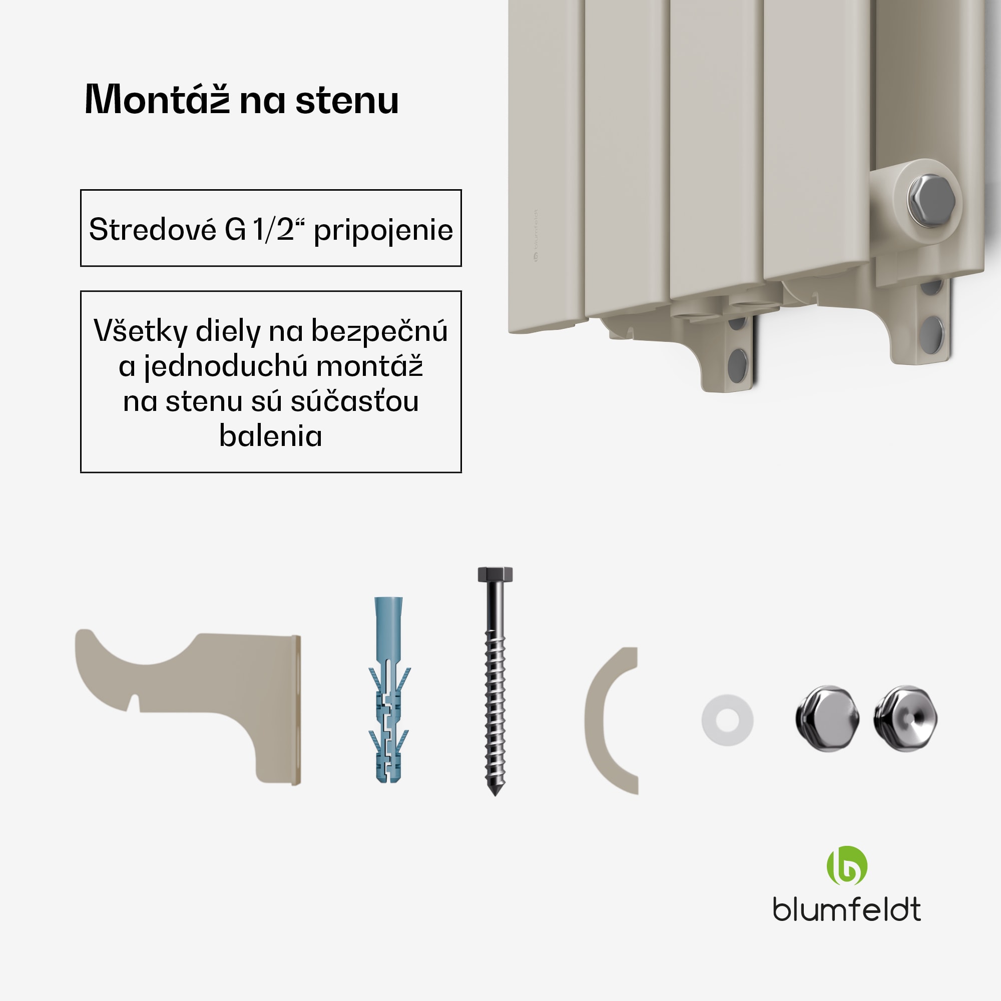 Blumfeldt Ontario radiátor 120x30 Výkon 612 W – Obrázok 5