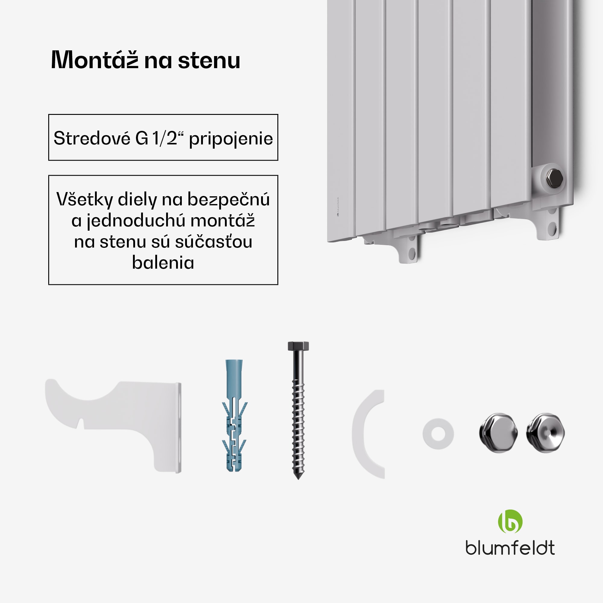 Blumfeldt Ontario radiátor 180x45 Výkon 1364 W – Obrázok 5