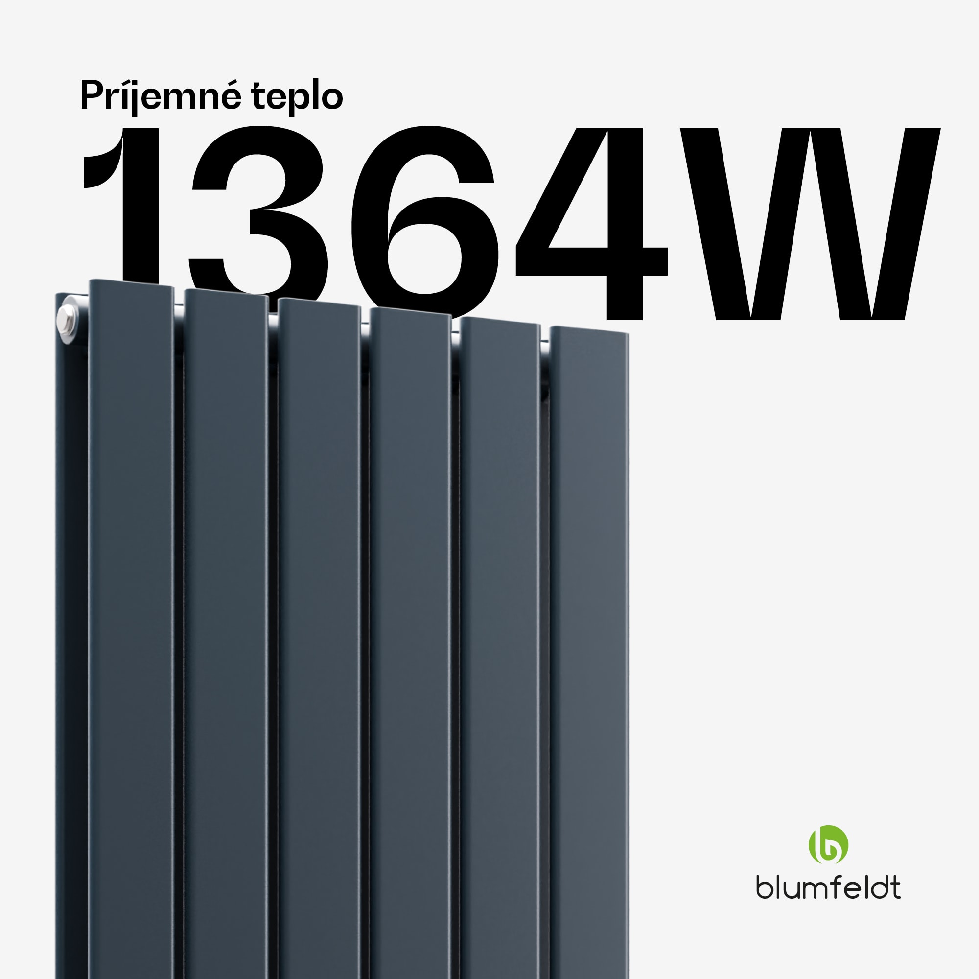 Blumfeldt Ontario radiátor 180x45 Výkon 1364 W – Obrázok 2