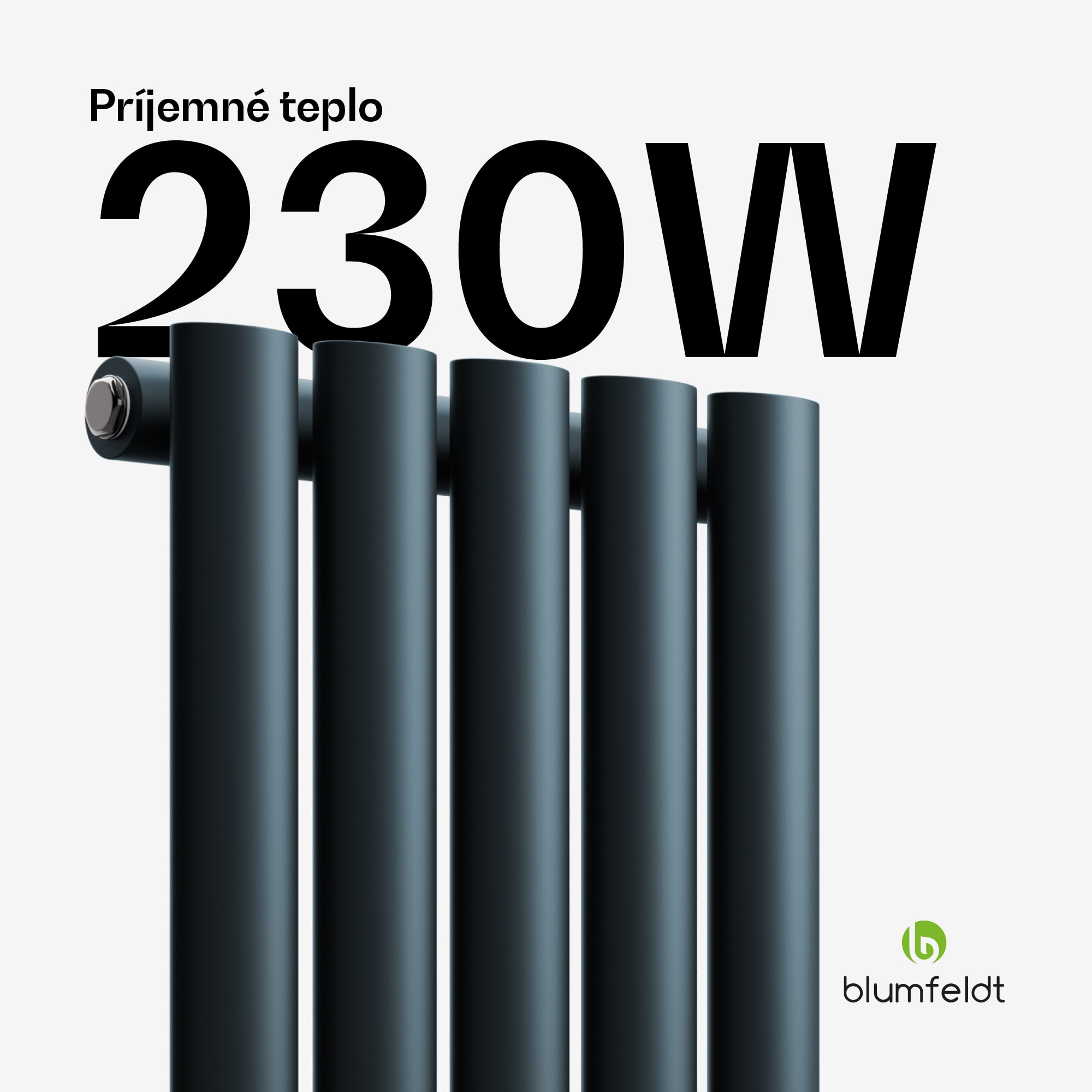 Blumfeldt Tallheo radiátor 60x30 230W