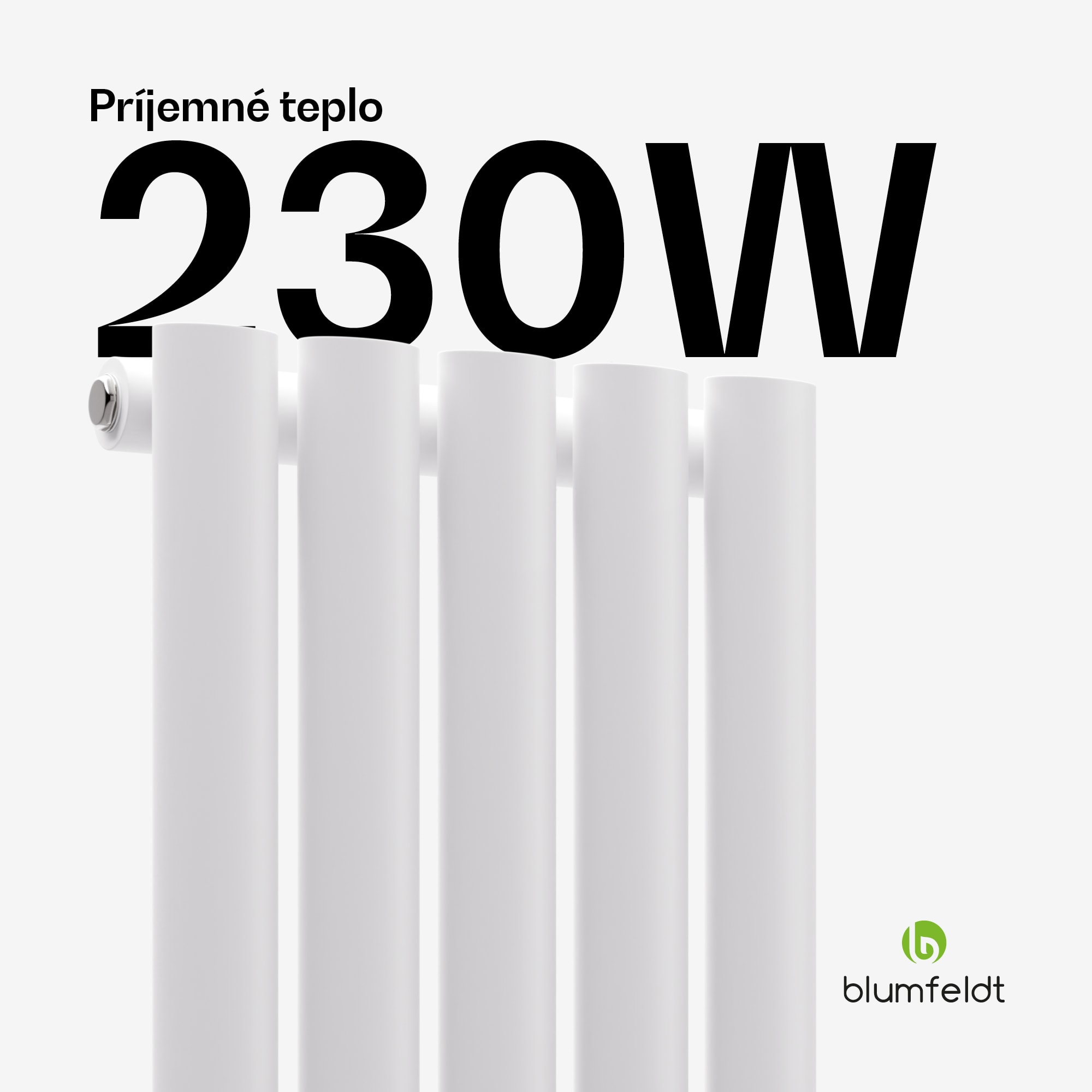 Blumfeldt Tallheo radiátor 60x30 230W – Obrázok 2