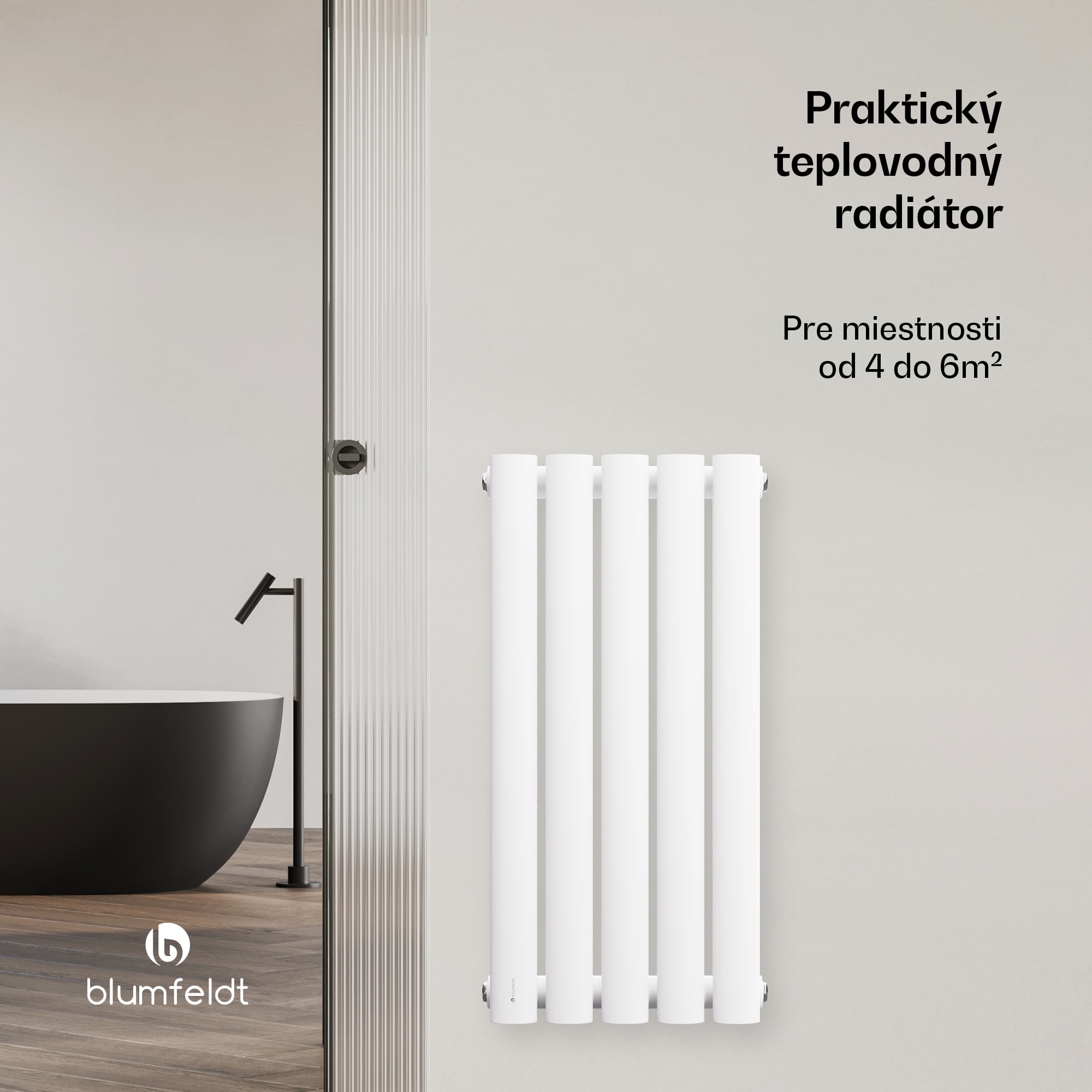 Blumfeldt Tallheo radiátor 60x30 230W – Obrázok 3