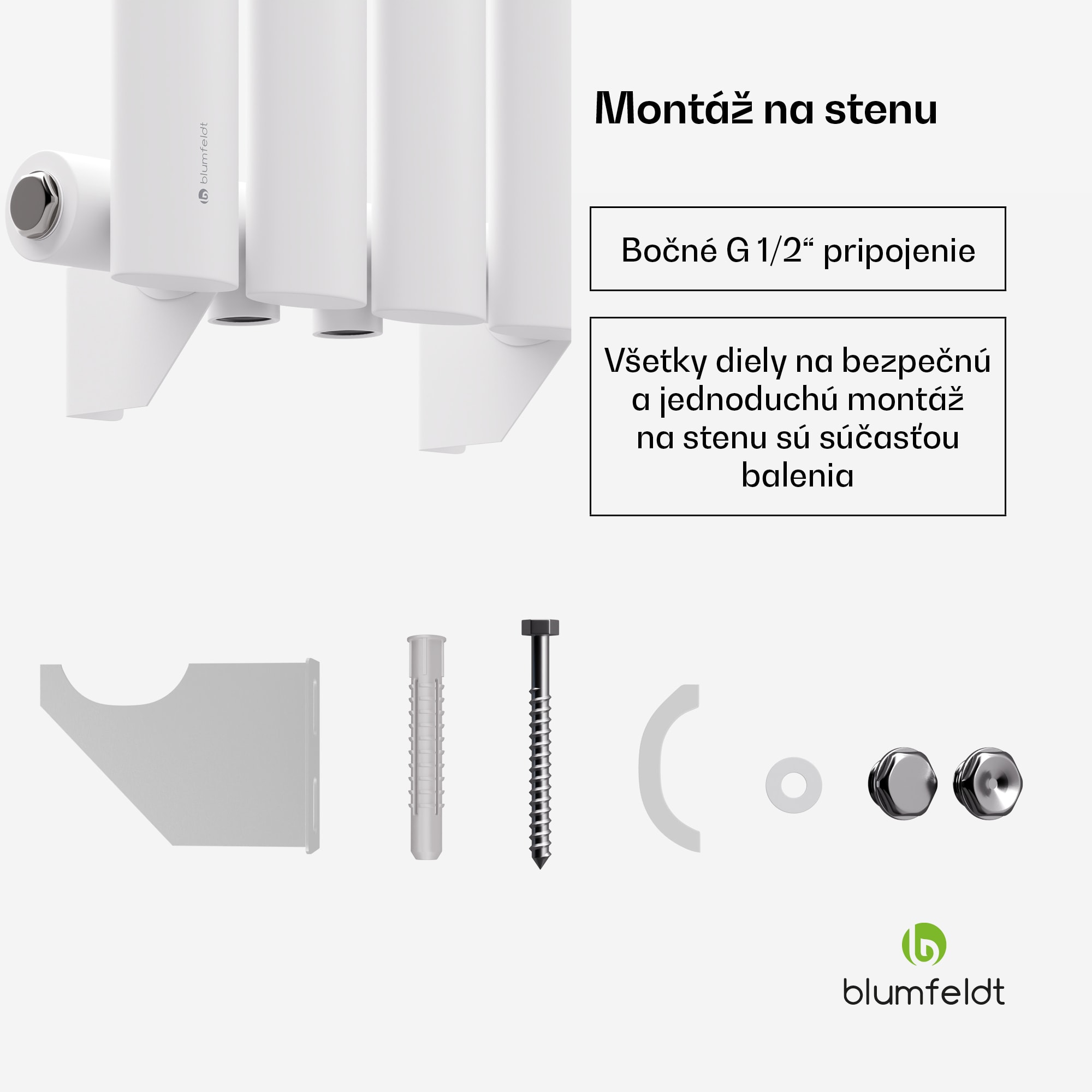 Blumfeldt Tallheo radiátor 60x30 230W – Obrázok 5