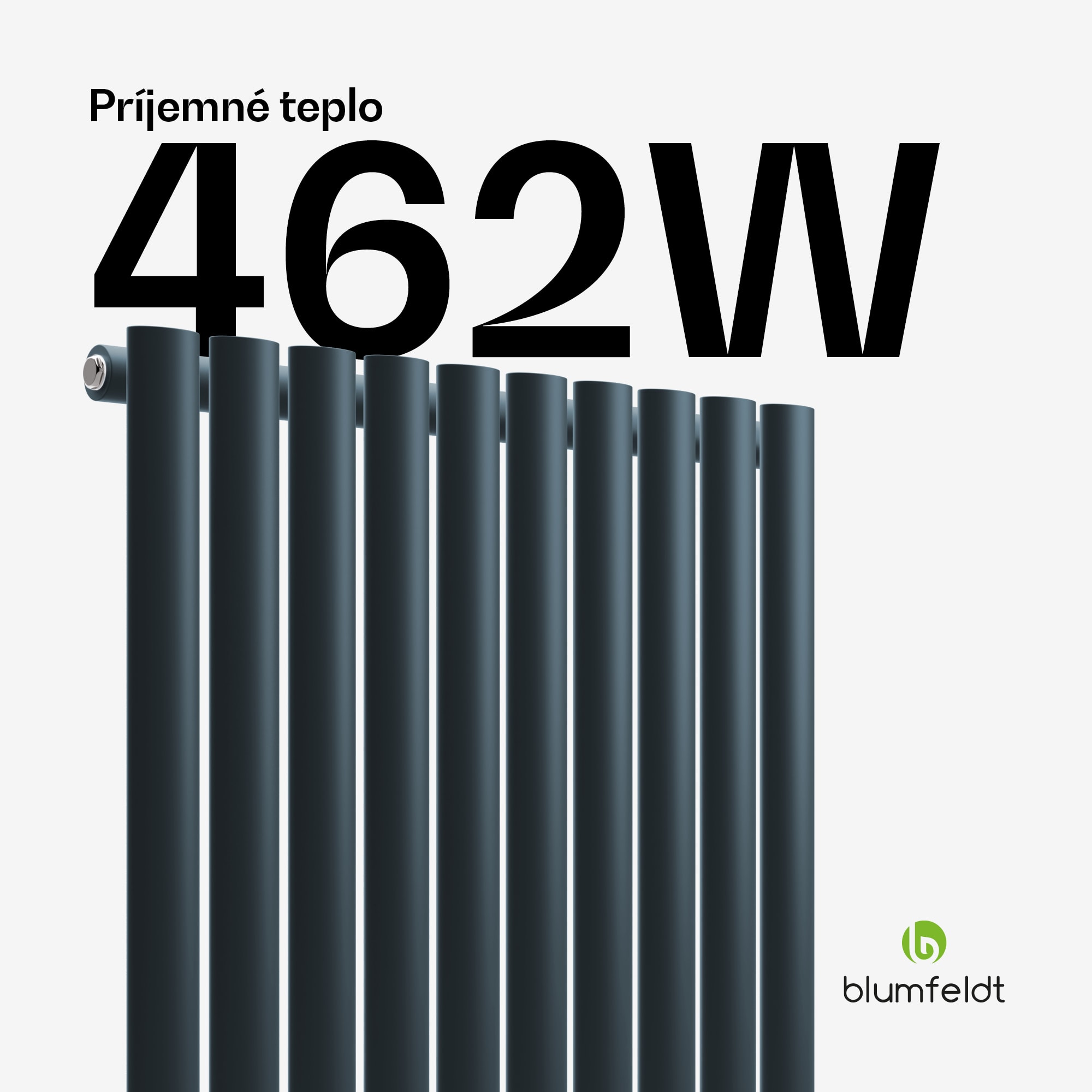 Blumfeldt Tallheo radiátor 60x60 462W – Obrázok 2