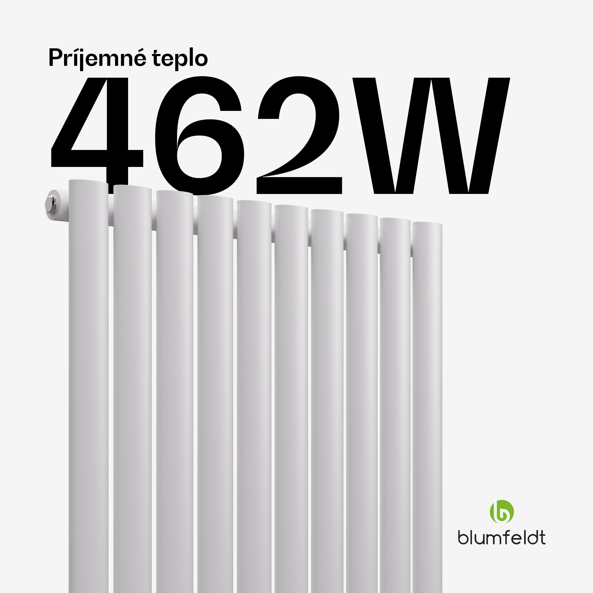 Blumfeldt Tallheo radiátor 60x60 462W – Obrázok 2