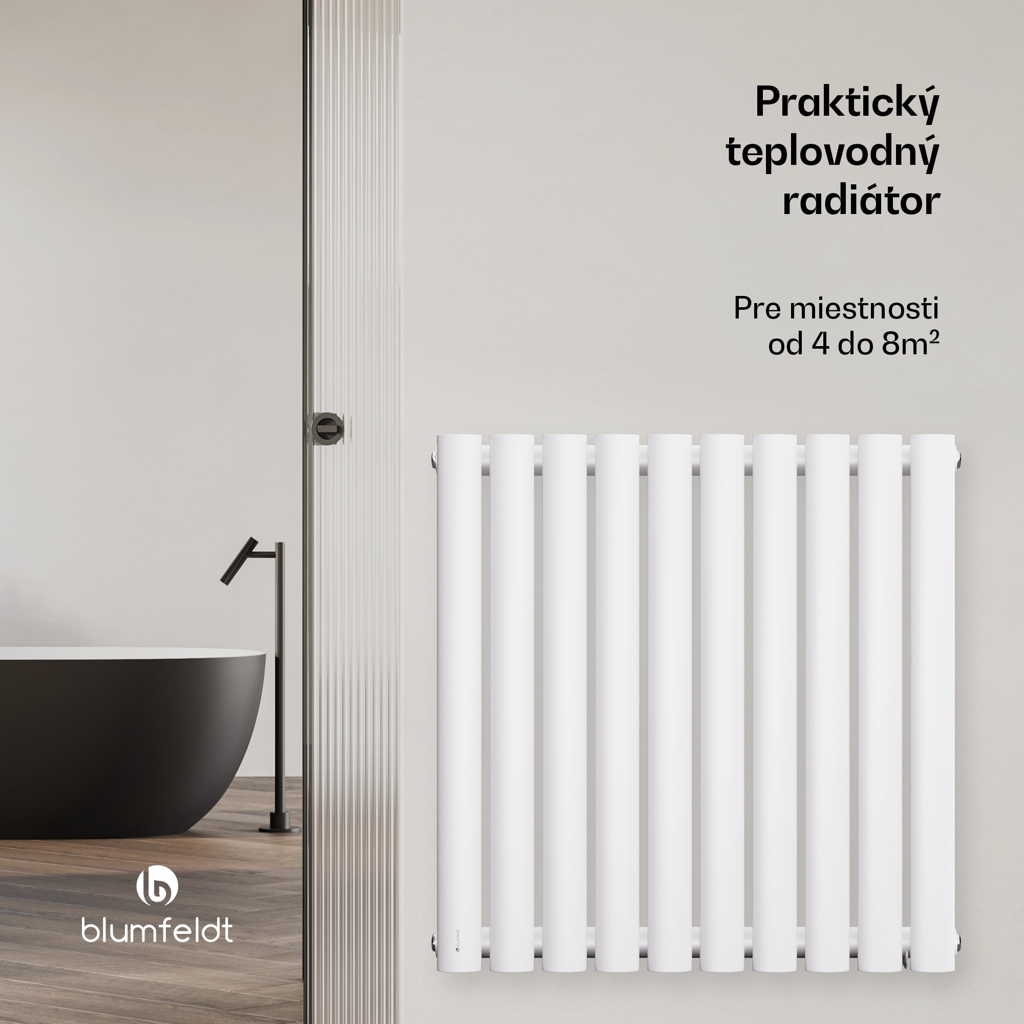 Blumfeldt Tallheo radiátor 60x60 462W – Obrázok 3