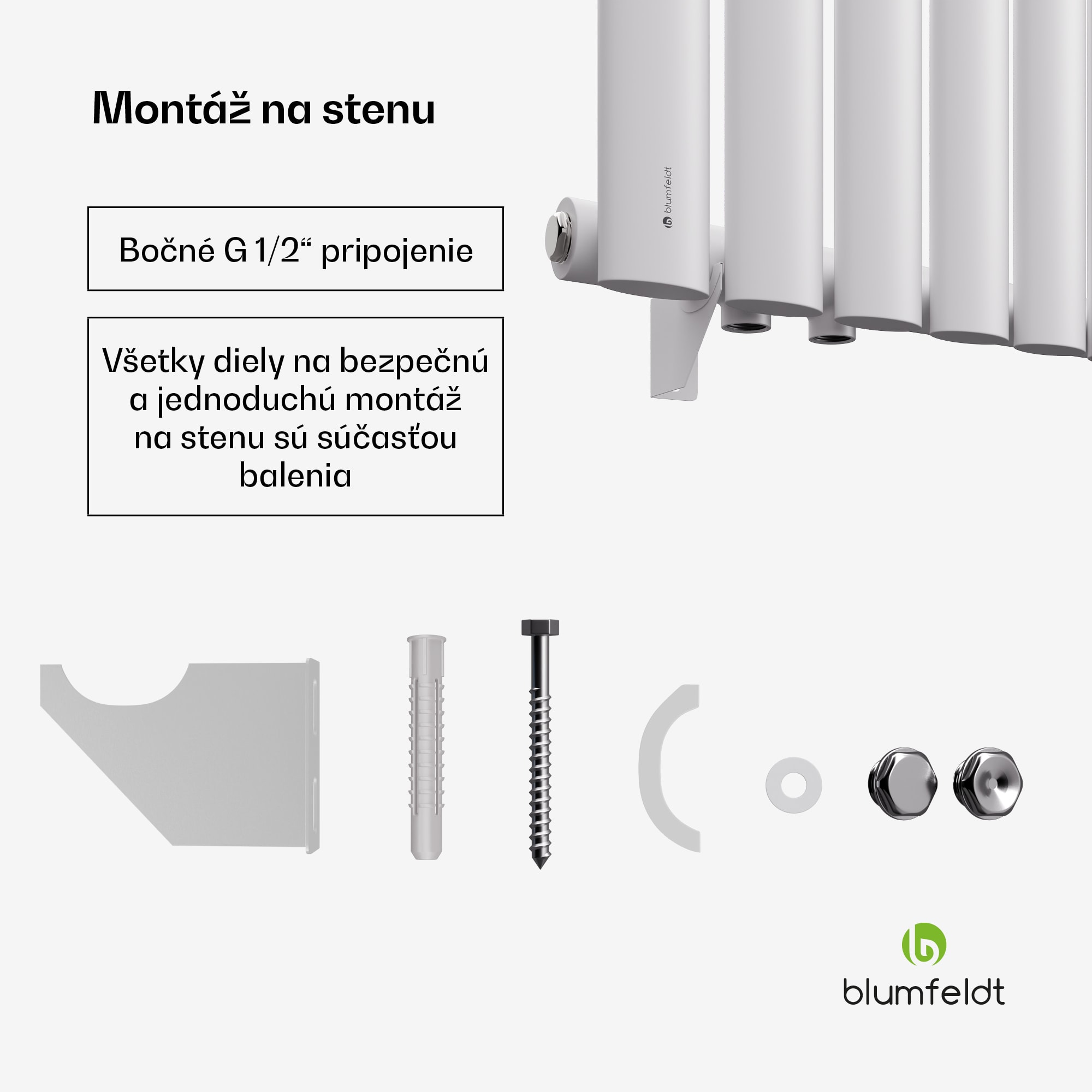 Blumfeldt Tallheo radiátor 60x60 462W – Obrázok 5