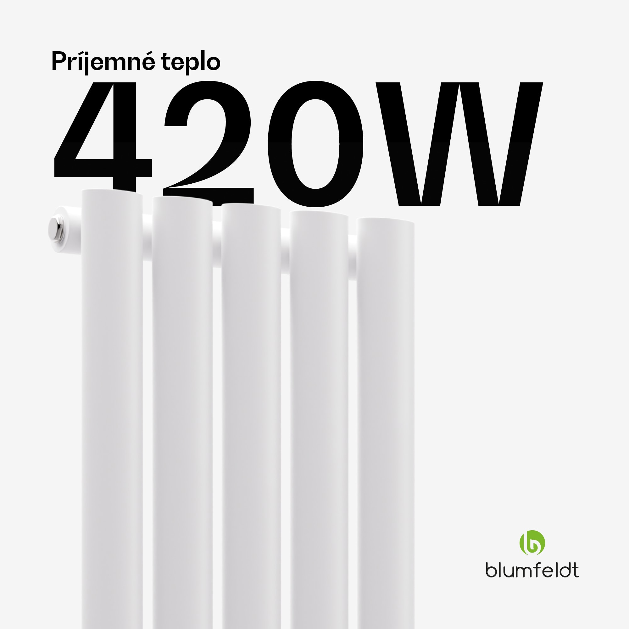 Blumfeldt Tallheo radiátor 120x30 420W