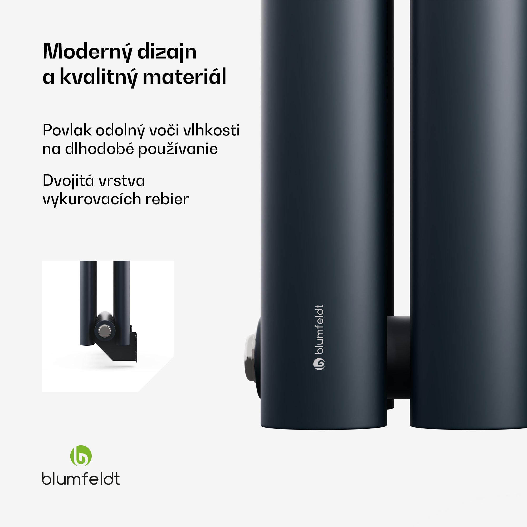 Blumfeldt Tallheo radiátor 120x30 620W – Obrázok 4