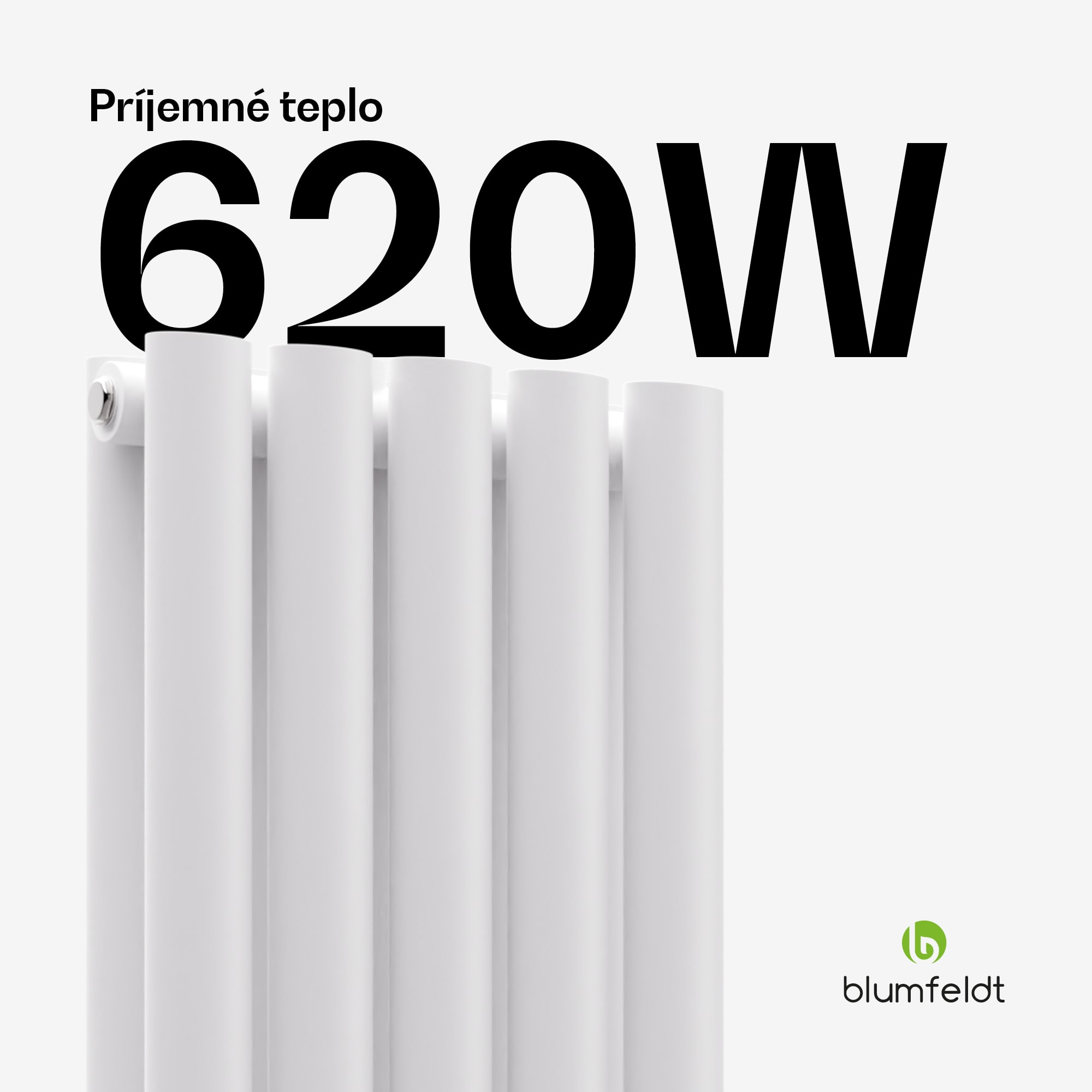 Blumfeldt Tallheo radiátor 120x30 620W – Obrázok 2