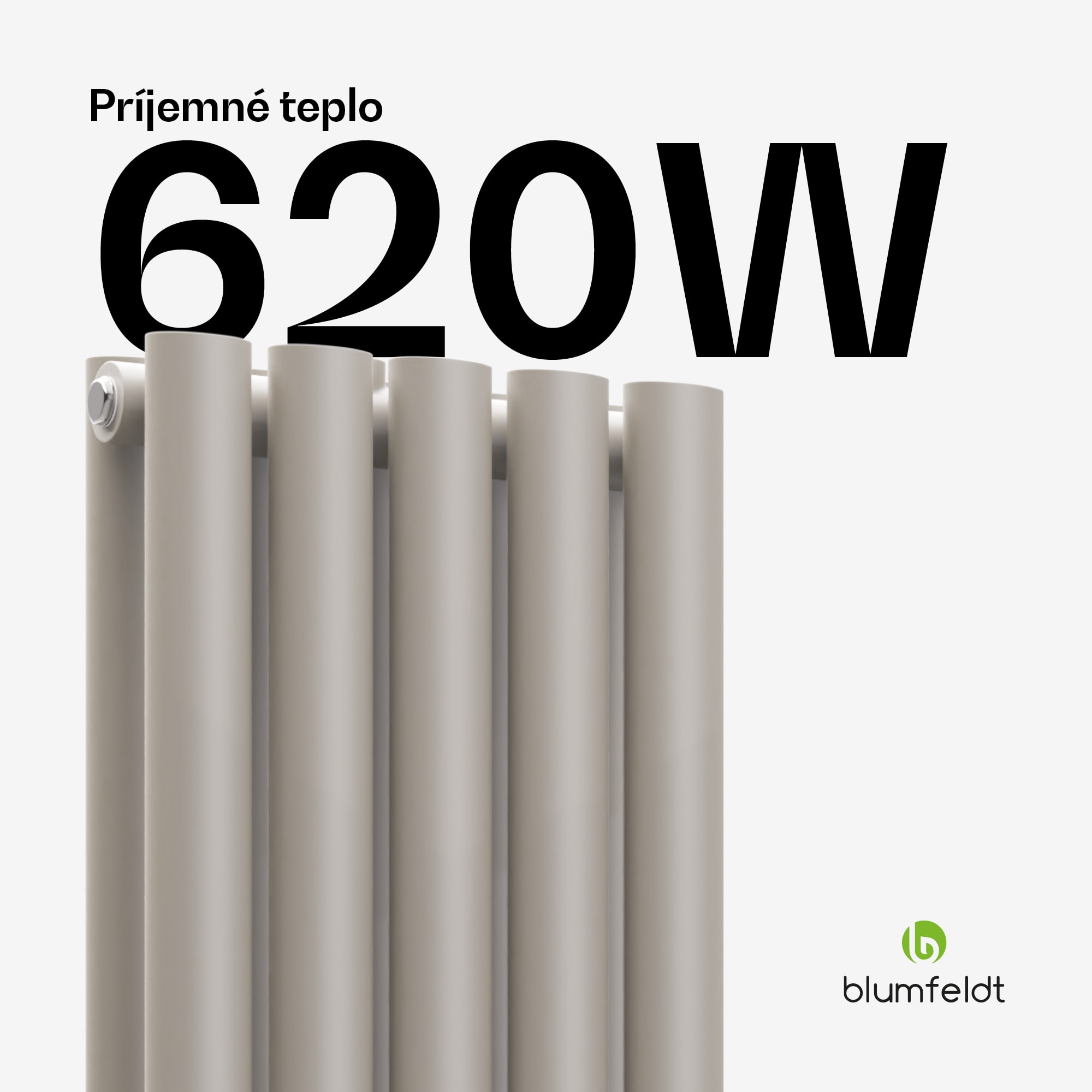 Blumfeldt Tallheo radiátor 120x30 620W – Obrázok 2