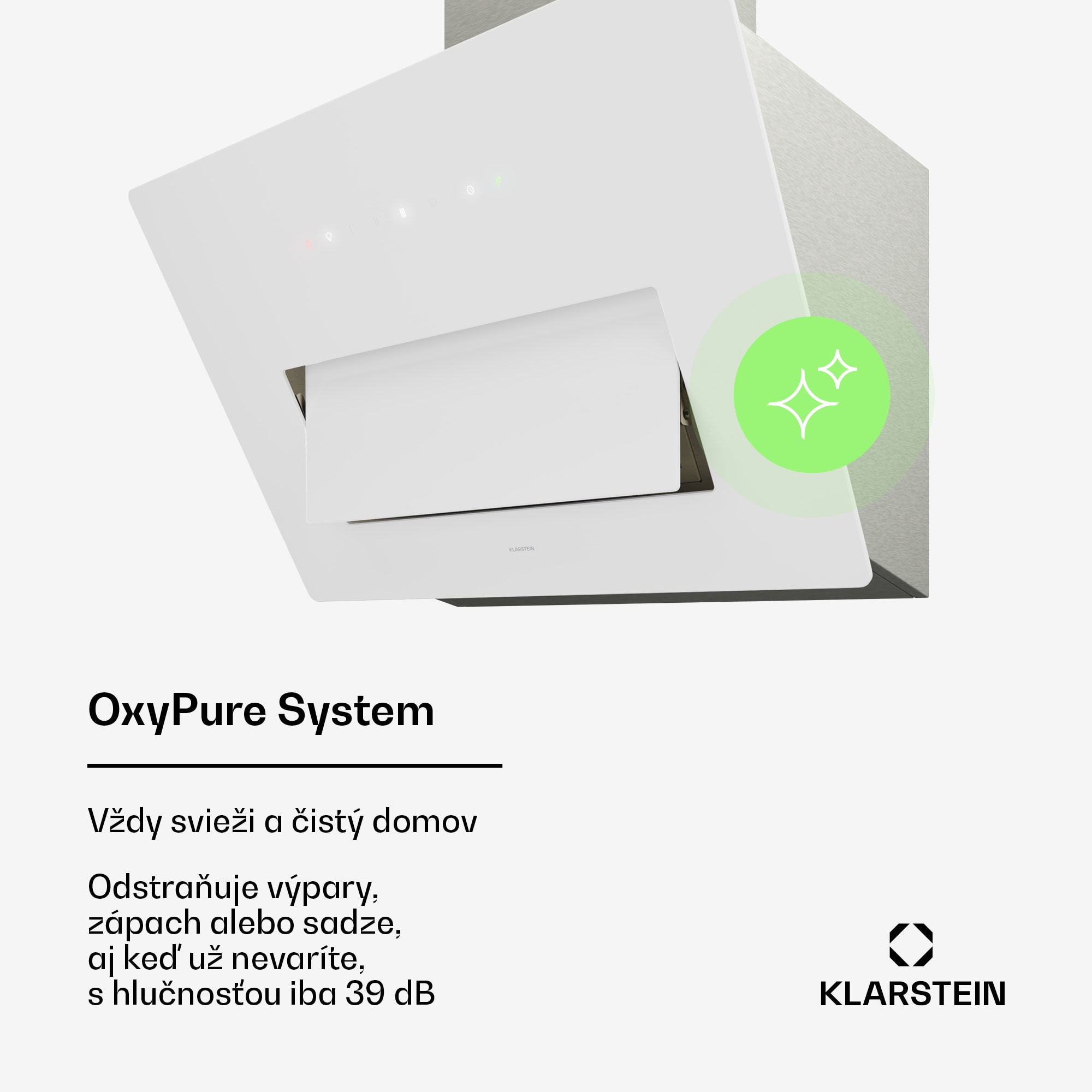 Klarstein SleekAir digestor | A+++ | 717 m³/h | dotykový ovládací panel | LED | 60 cm – Obrázok 3