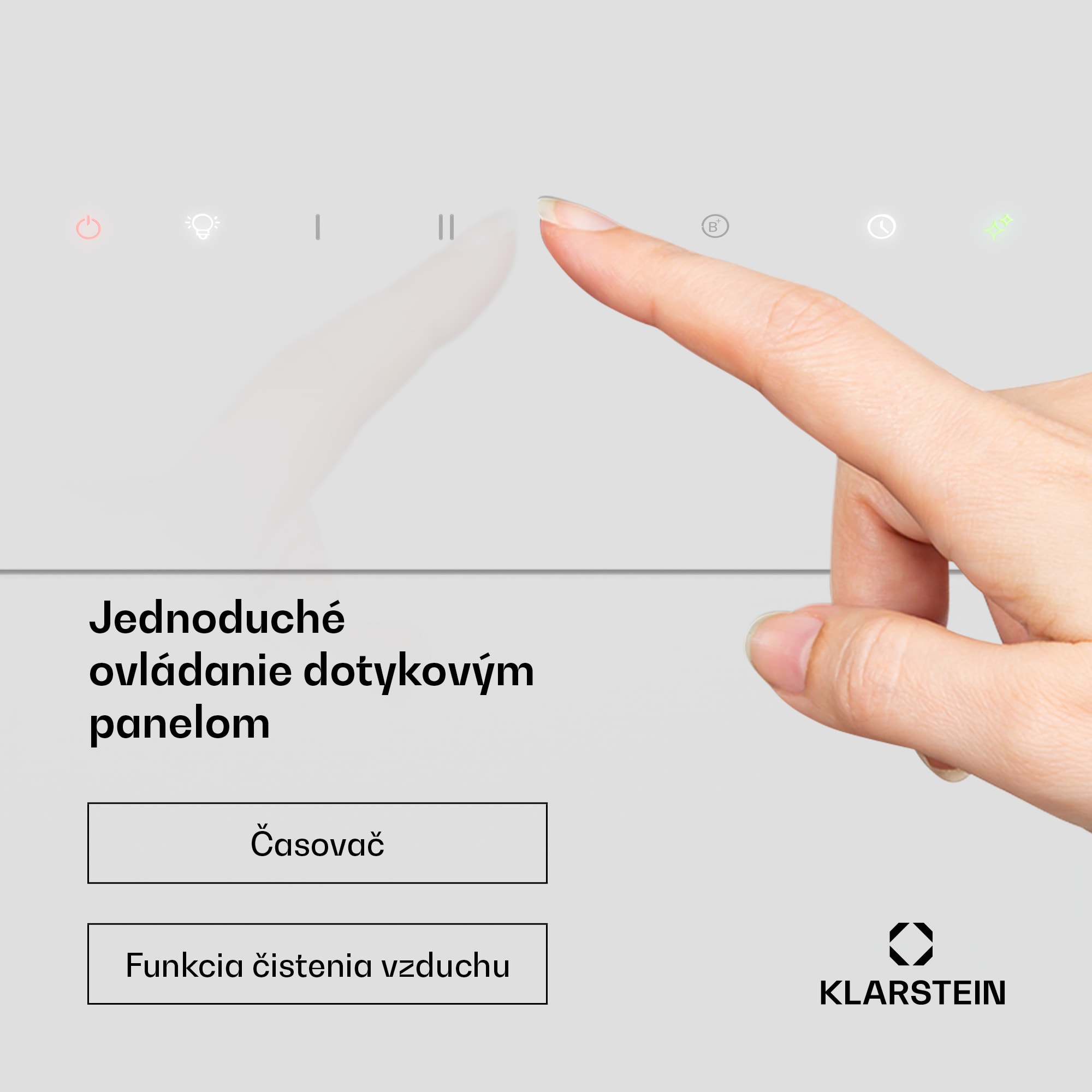 Klarstein SleekAir digestor | A+++ | 717 m³/h | dotykový ovládací panel | LED | 60 cm – Obrázok 5