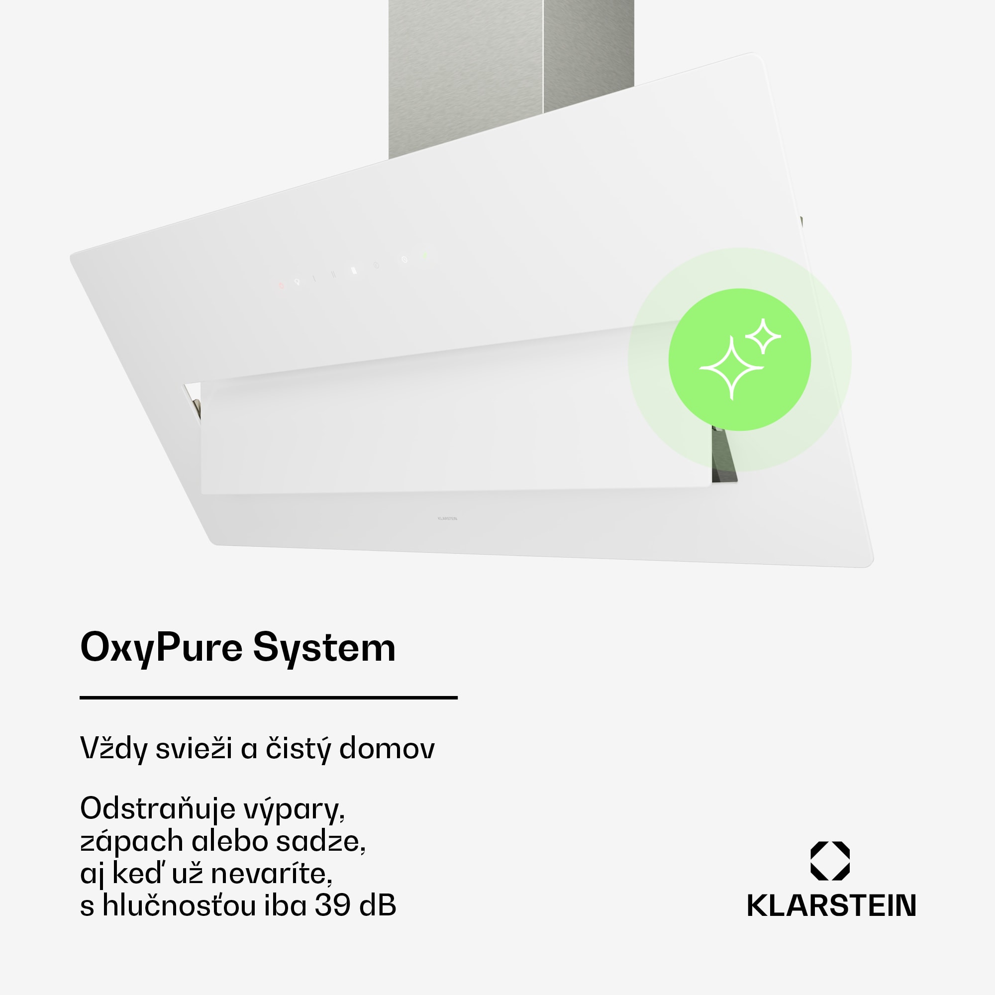 Klarstein SleekAir digestor | A+++ | 717 m³/h | dotykový ovládací panel | LED | 90 cm – Obrázok 3