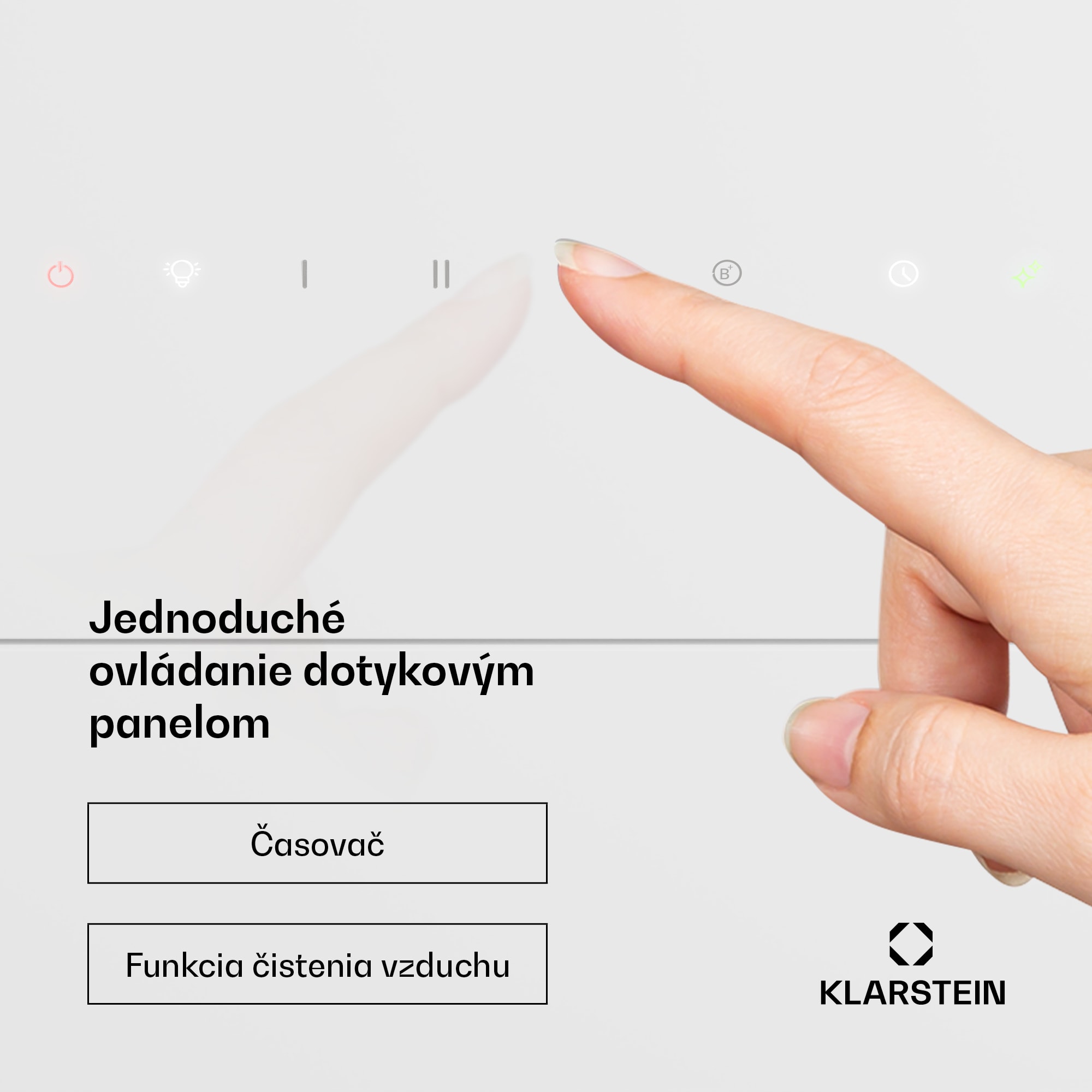 Klarstein SleekAir digestor | A+++ | 717 m³/h | dotykový ovládací panel | LED | 90 cm – Obrázok 5