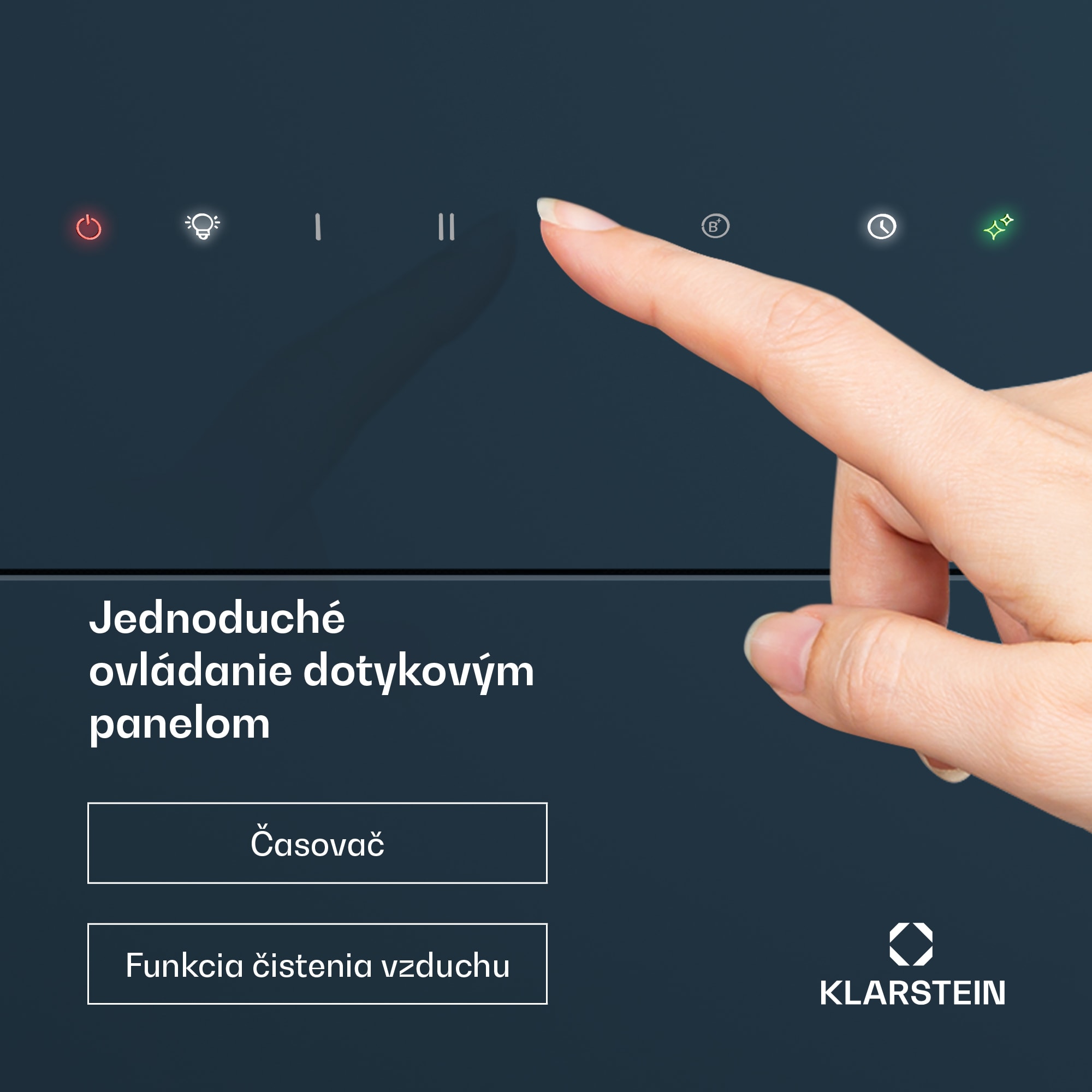 Klarstein SleekAir digestor | A+++ | 717 m³/h | dotykový ovládací panel | LED | 60 cm – Obrázok 5