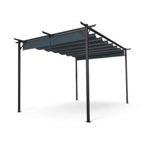 Blumfeldt Pantheon Robust Pergola, 3x4 m práškovo lakovaná oceľ odolná voči poveternostným vplyvom