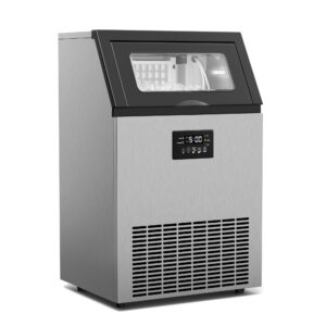 Klarstein Glacial priemyselný výrobník kociek ľadu 45 kg s LED displejom a okienkom
