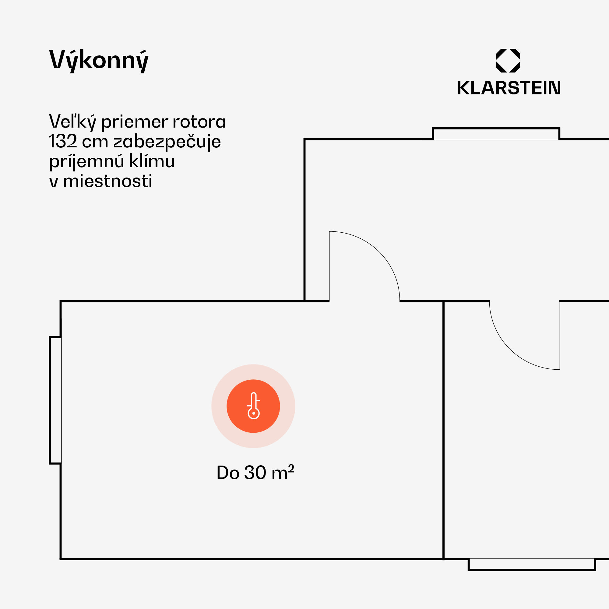 Klarstein Santa Elena Smart 52" stropný ventilátor, 10260 m³/h, 6 stupňov rýchlosti, diaľkové ovládanie, Smart – Obrázok 3