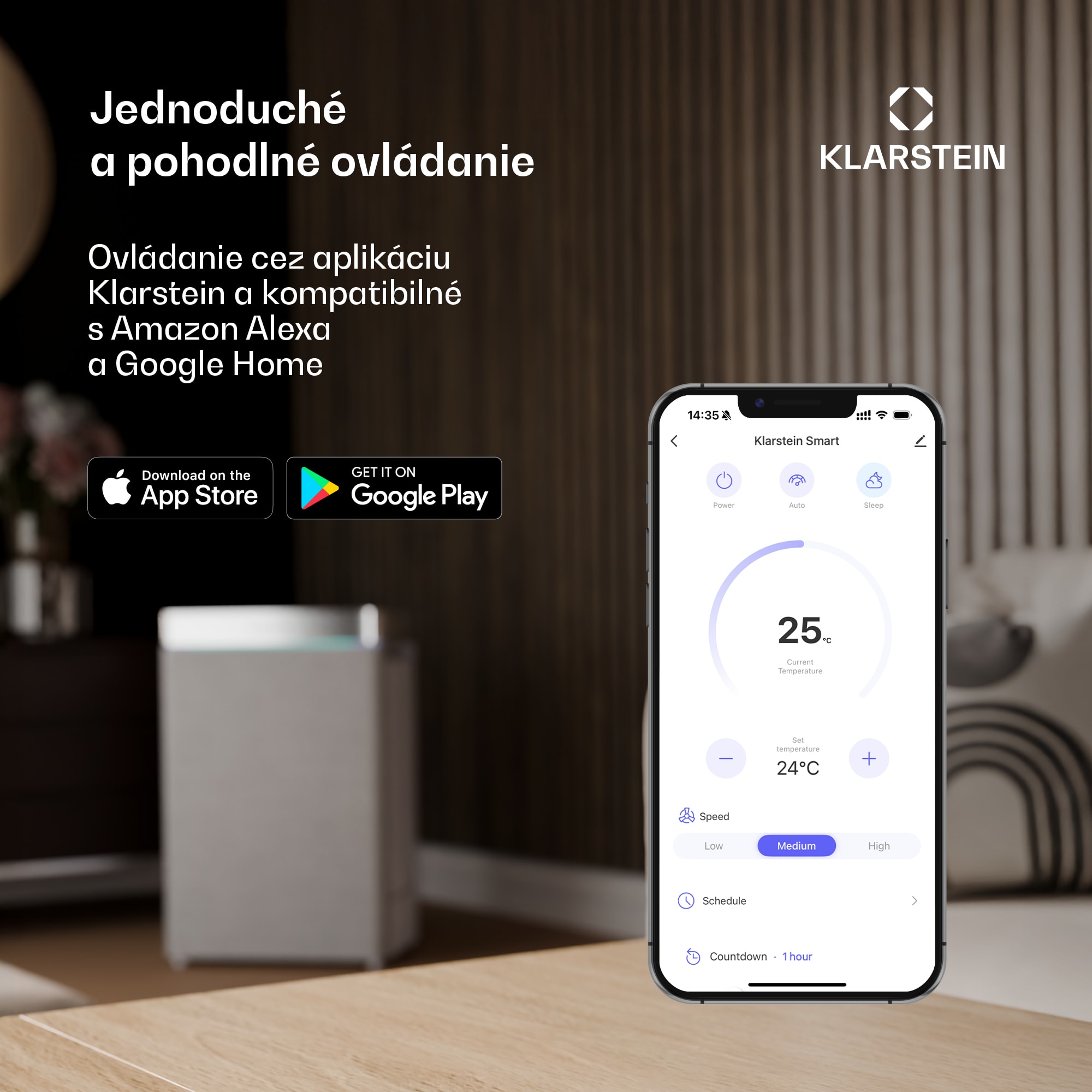Klarstein Santa Elena Smart 52" stropný ventilátor, 10260 m³/h, 6 stupňov rýchlosti, diaľkové ovládanie, Smart – Obrázok 5