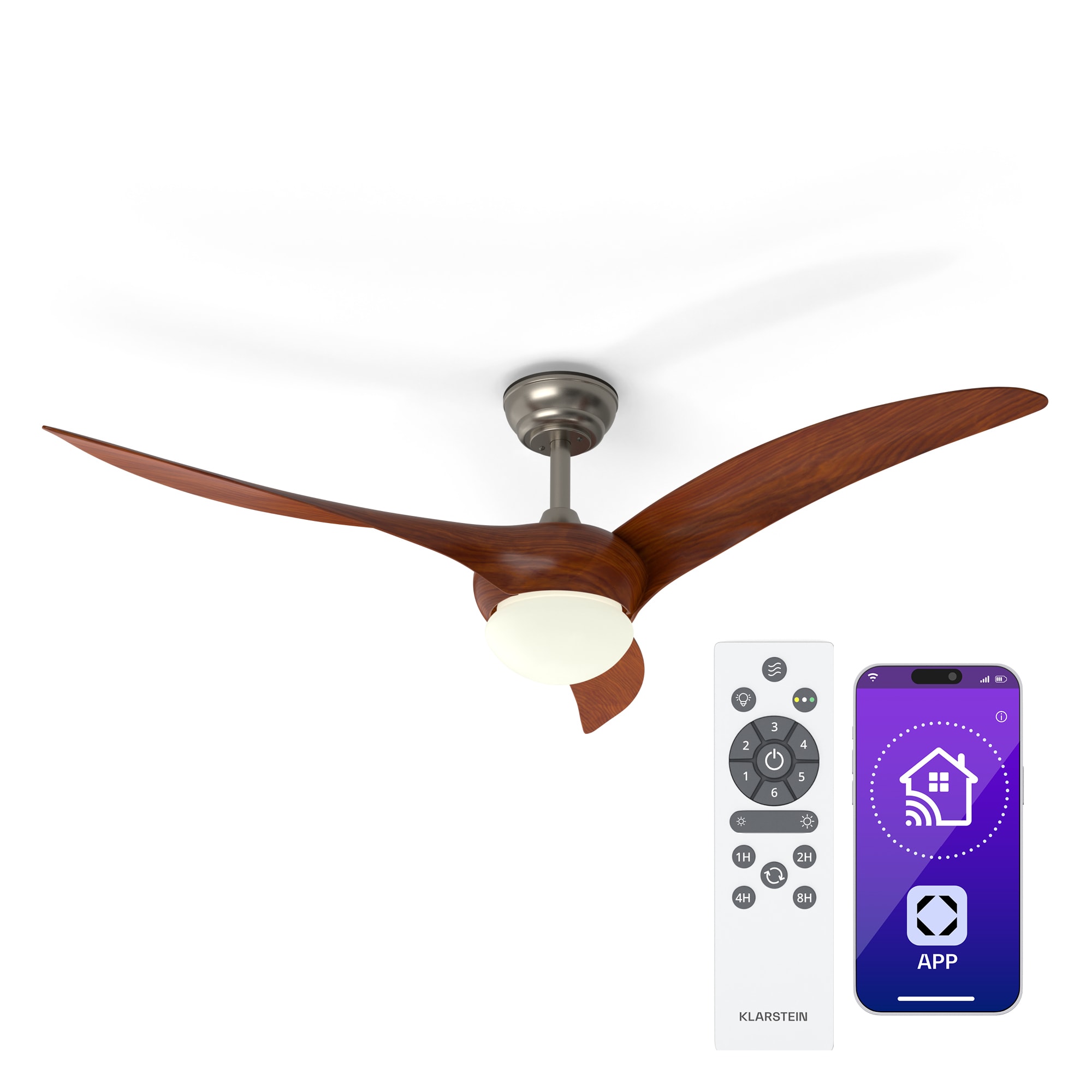 Klarstein Monteverde stropný ventilátor s nastaviteľným svetlom