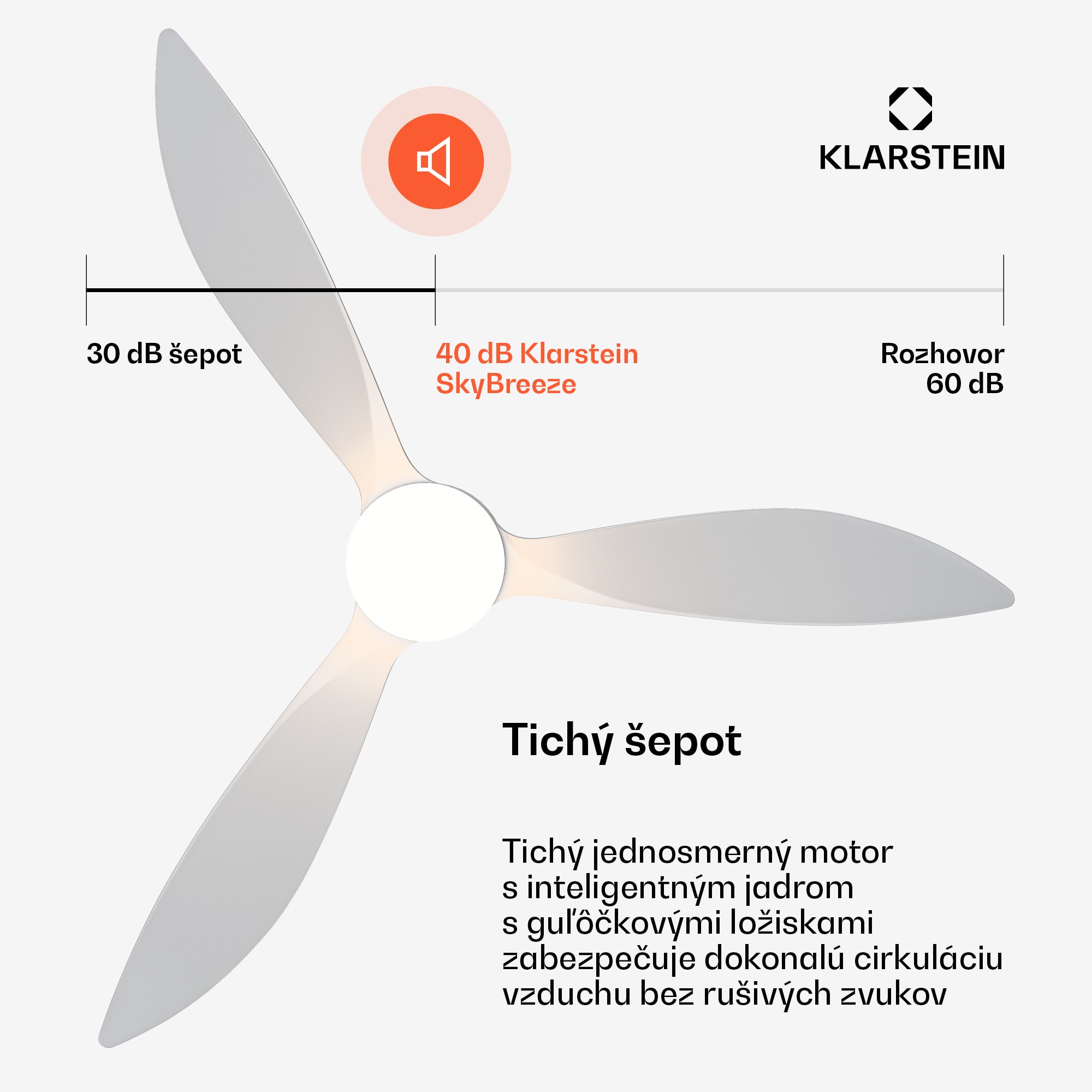 Klarstein SkyBreeze Smart istropný ventilátor, Vnútorné i vonkajšie použitie, Inteligentné ovládanie, IP44, 40 dB – Obrázok 5