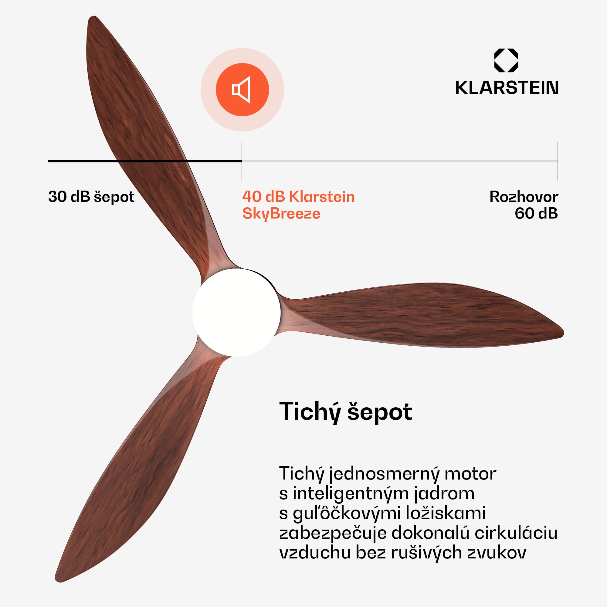 Klarstein SkyBreeze Smart istropný ventilátor, Vnútorné i vonkajšie použitie, Inteligentné ovládanie, IP44, 40 dB – Obrázok 4