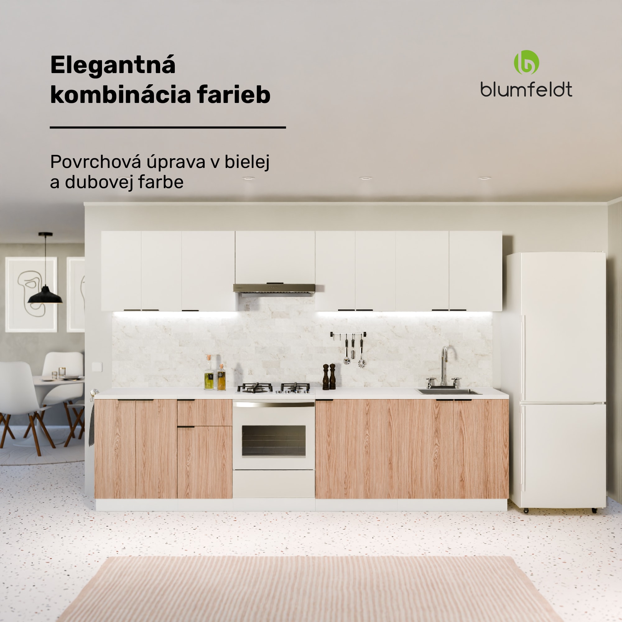 Blumfeldt WoodVista skrinka s zásuvkami | Robustná MDF pracovná doska | Soft-close pánty | Hliníkové úchyty – Obrázok 3