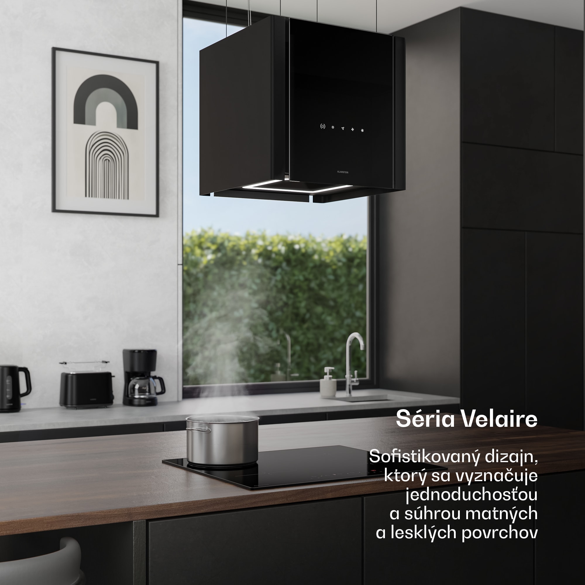 Klarstein Velaire odsávač pár s výsuvnou funkciou 40 cm | Elegantný, minimalistický, výkonný | EEC A++ | 601 m³/h – Obrázok 2