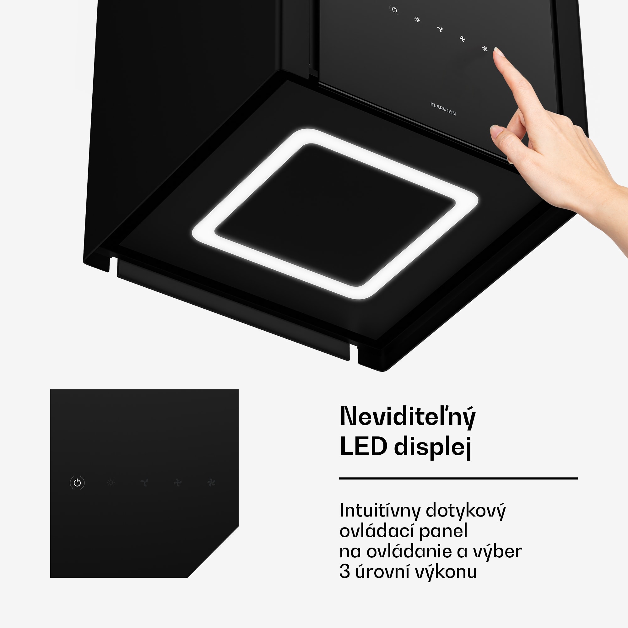 Klarstein Velaire odsávač pár s výsuvnou funkciou 40 cm | Elegantný, minimalistický, výkonný | EEC A++ | 601 m³/h – Obrázok 5