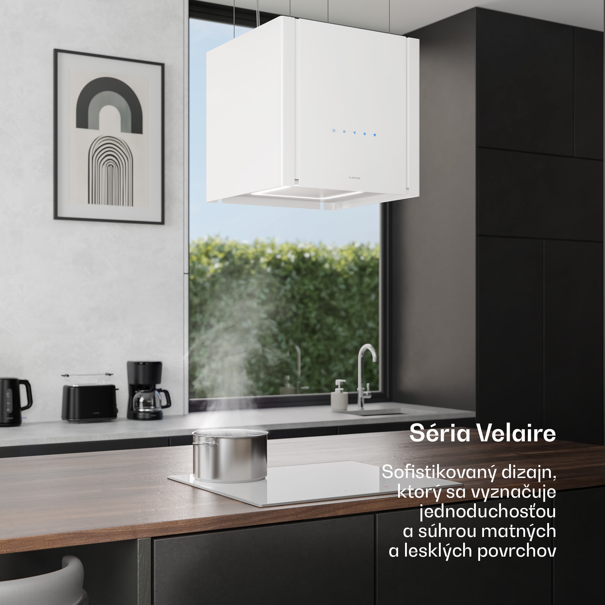 Klarstein Velaire odsávač pár s výsuvnou funkciou 40 cm | Elegantný, minimalistický, výkonný | EEC A++ | 601 m³/h – Obrázok 2