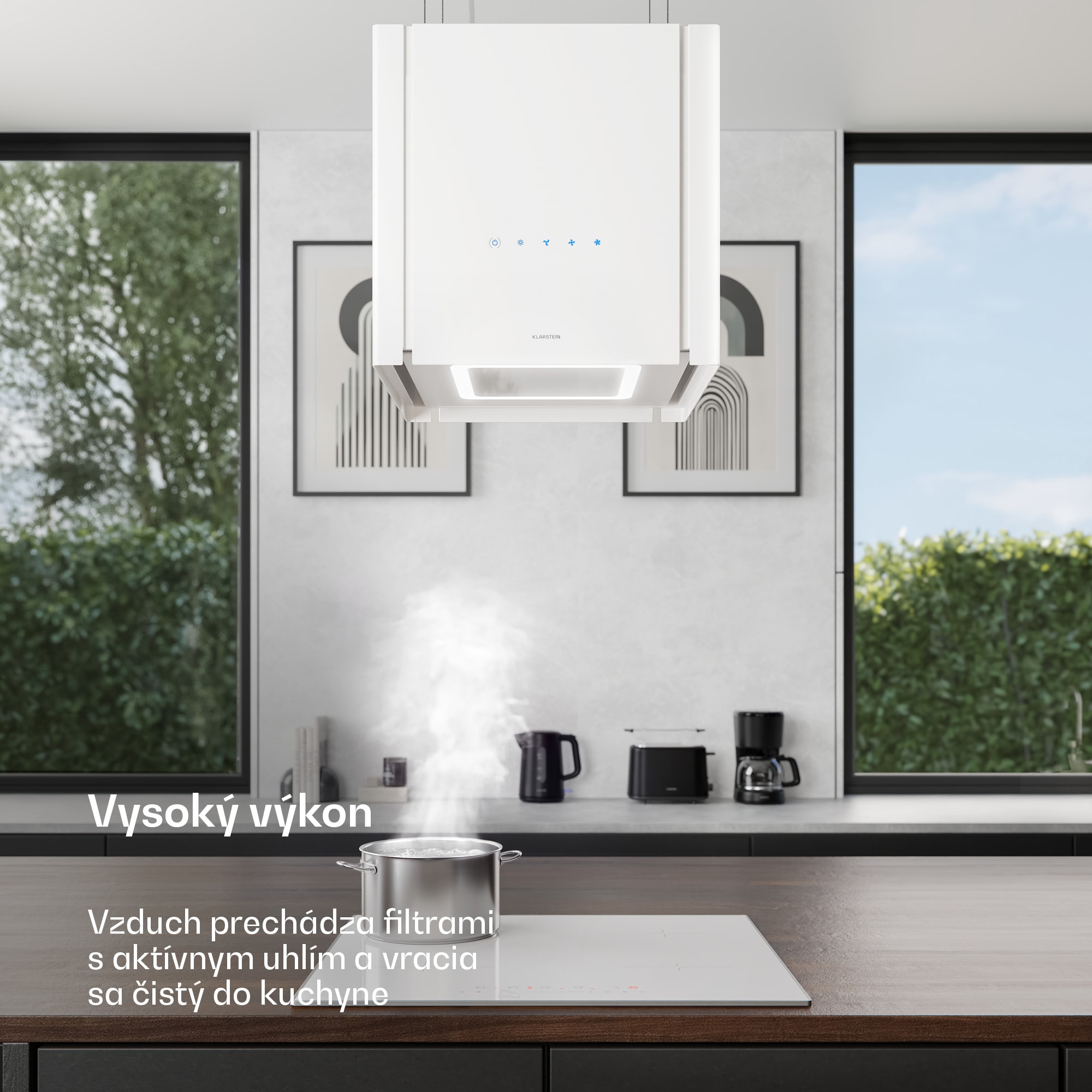 Klarstein Velaire odsávač pár s výsuvnou funkciou 40 cm | Elegantný, minimalistický, výkonný | EEC A++ | 601 m³/h – Obrázok 4