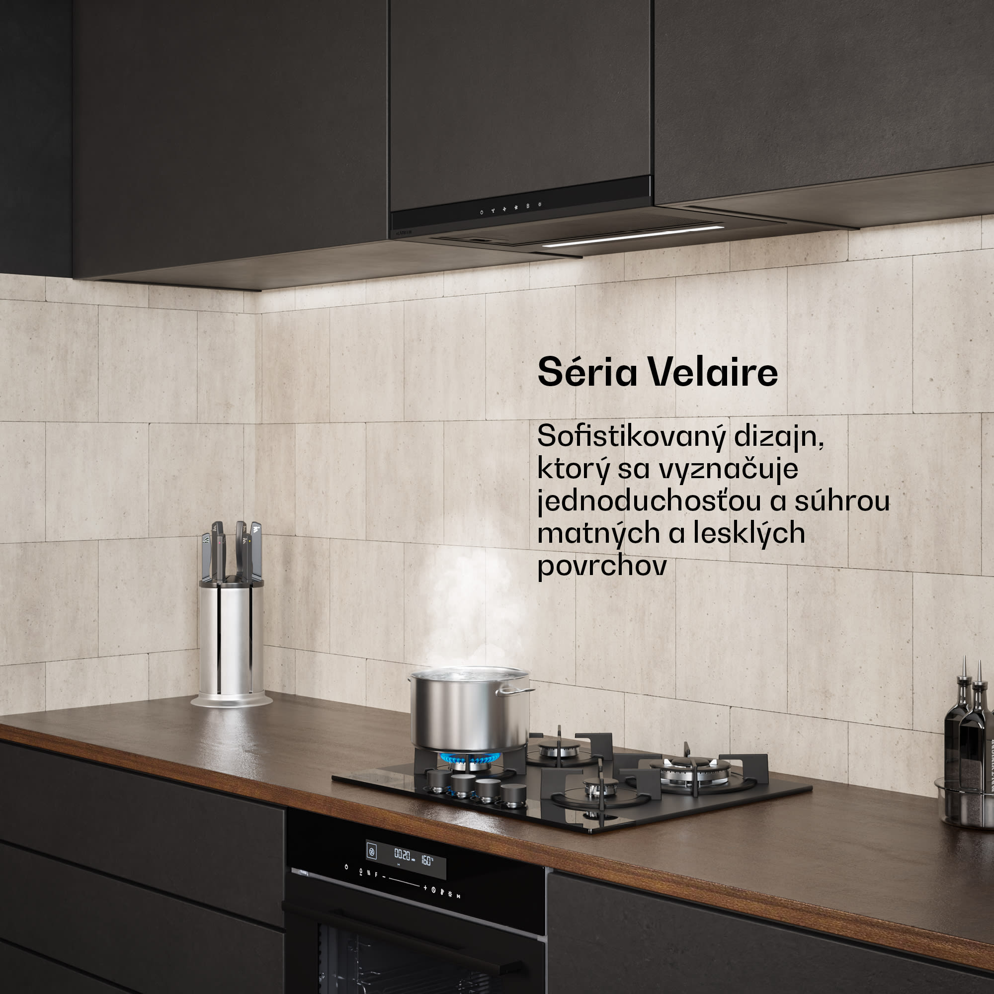 Klarstein Velaire vysúvacia digestorová kapucňa 60 cm | Elegantná, minimalistická, výkonná | EEC A++ | 891 m³/h – Obrázok 2