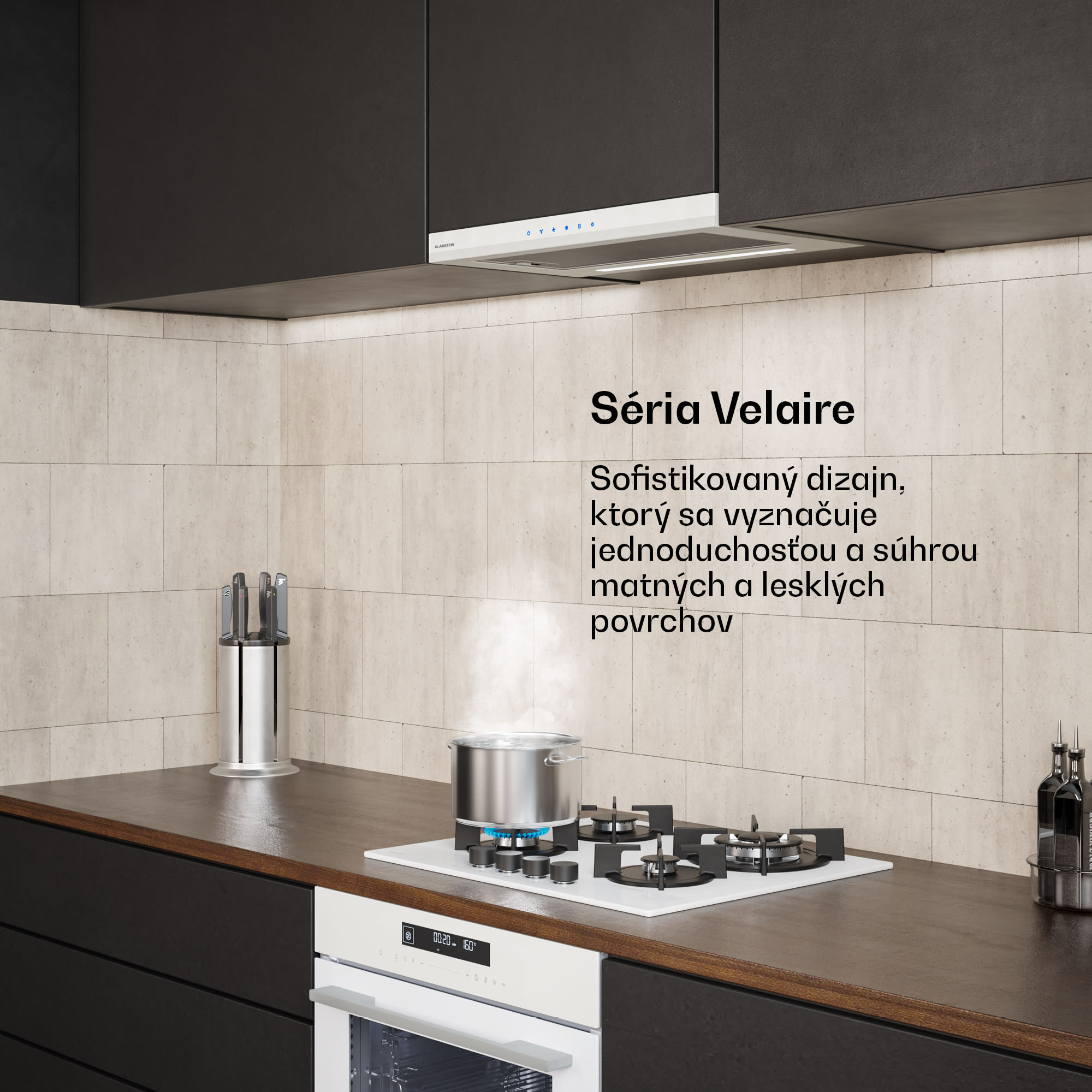 Klarstein Velaire vysúvacia digestorová kapucňa 60 cm | Elegantná, minimalistická, výkonná | EEC A++ | 891 m³/h – Obrázok 2