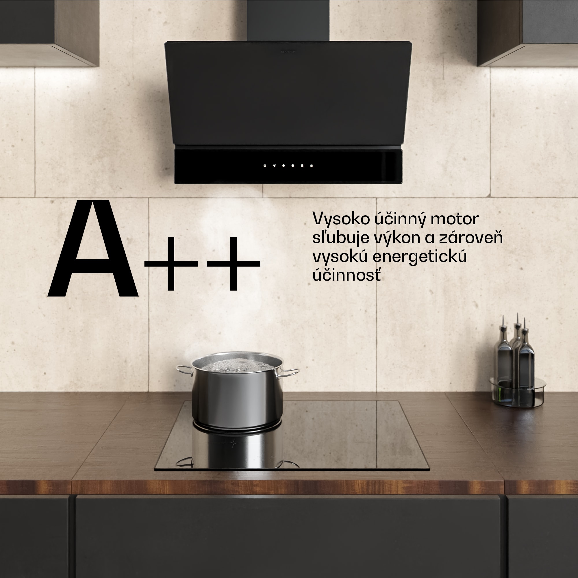 Klarstein Velaire odsávač pár | Elegantný, minimalistický, výkonný | Energetická trieda A++ | 818 m³/h | 60 cm – Obrázok 5