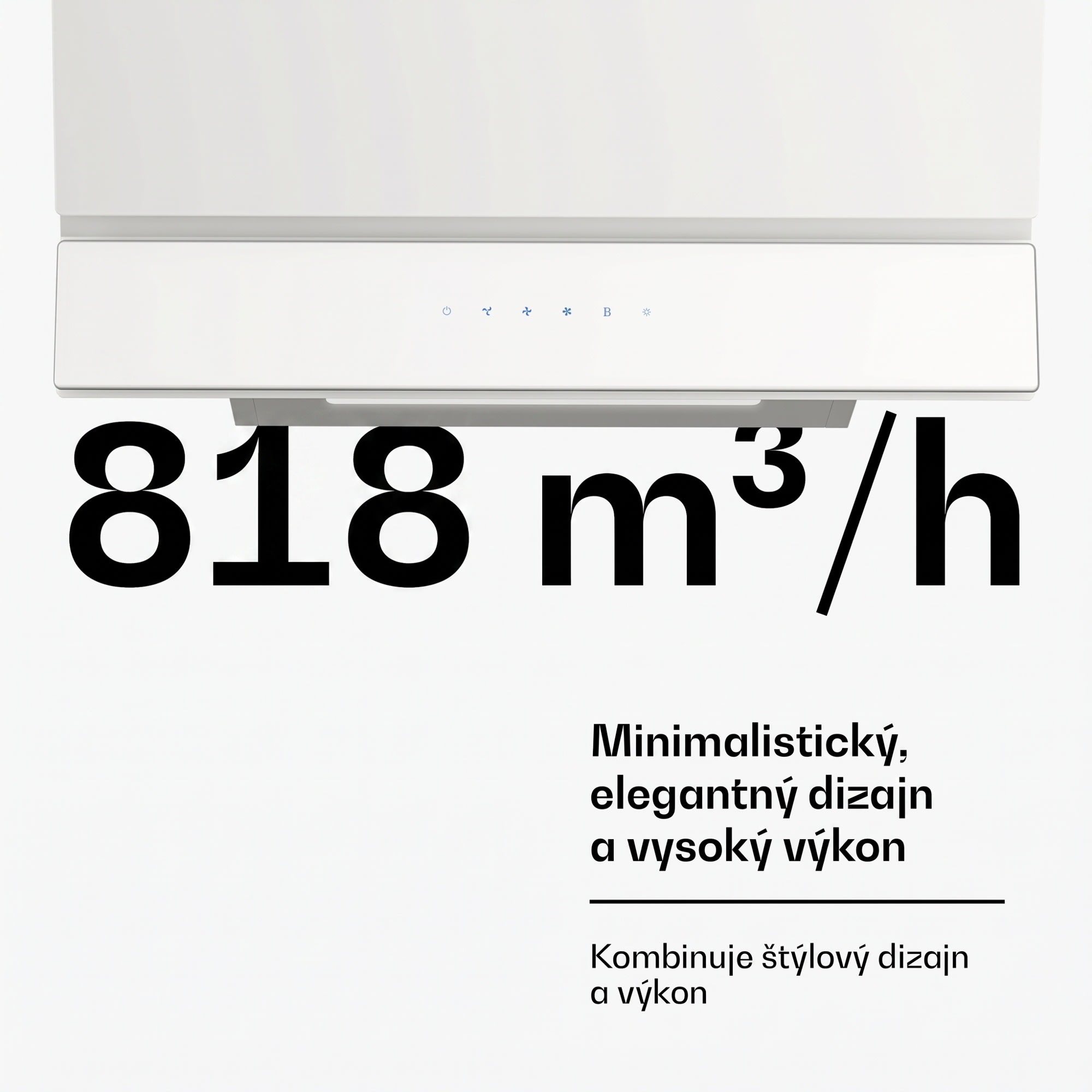 Klarstein Velaire digestor | Elegantný, minimalistický, výkonný | Energetická trieda A++ | 818 m³/h | 60 cm – Obrázok 3