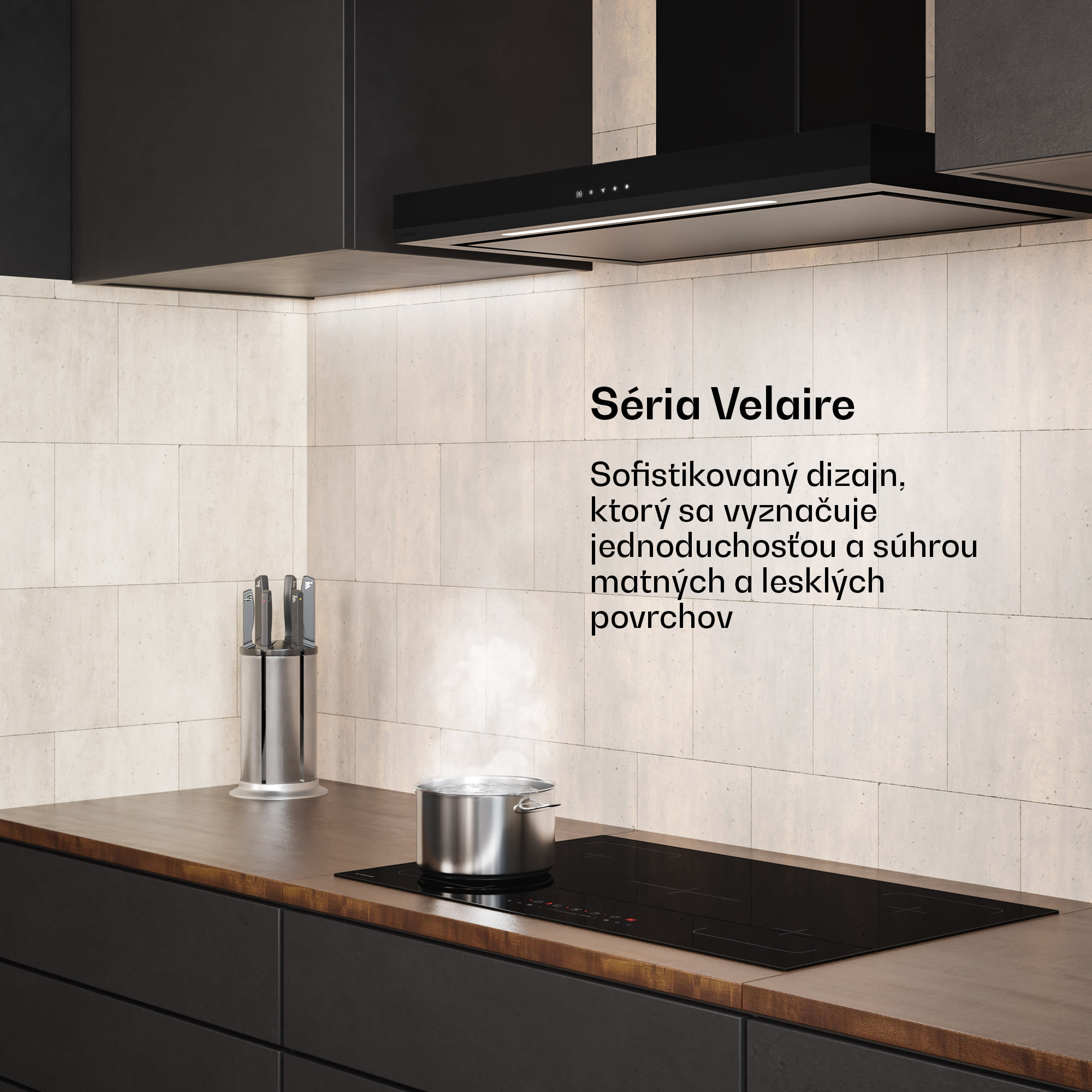 Klarstein Velaire digestor | Elegantný, minimalistický, výkonný | Energetická trieda A++ | 595 m³/h | 90 cm