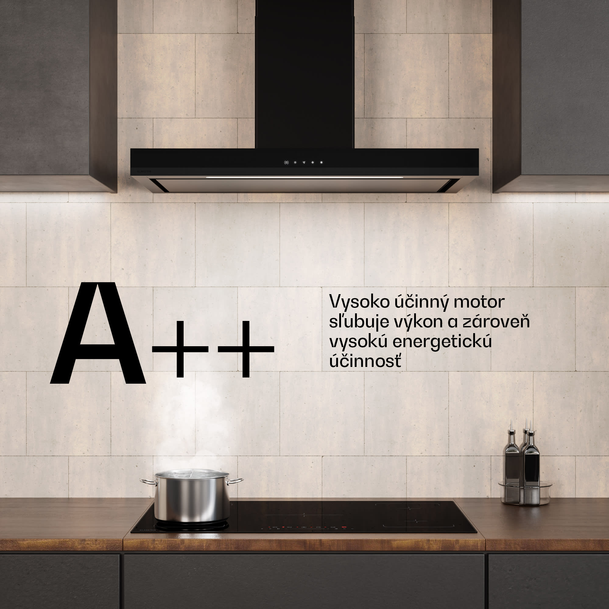 Klarstein Velaire digestor | Elegantný, minimalistický, výkonný | Energetická trieda A++ | 595 m³/h | 90 cm – Obrázok 4