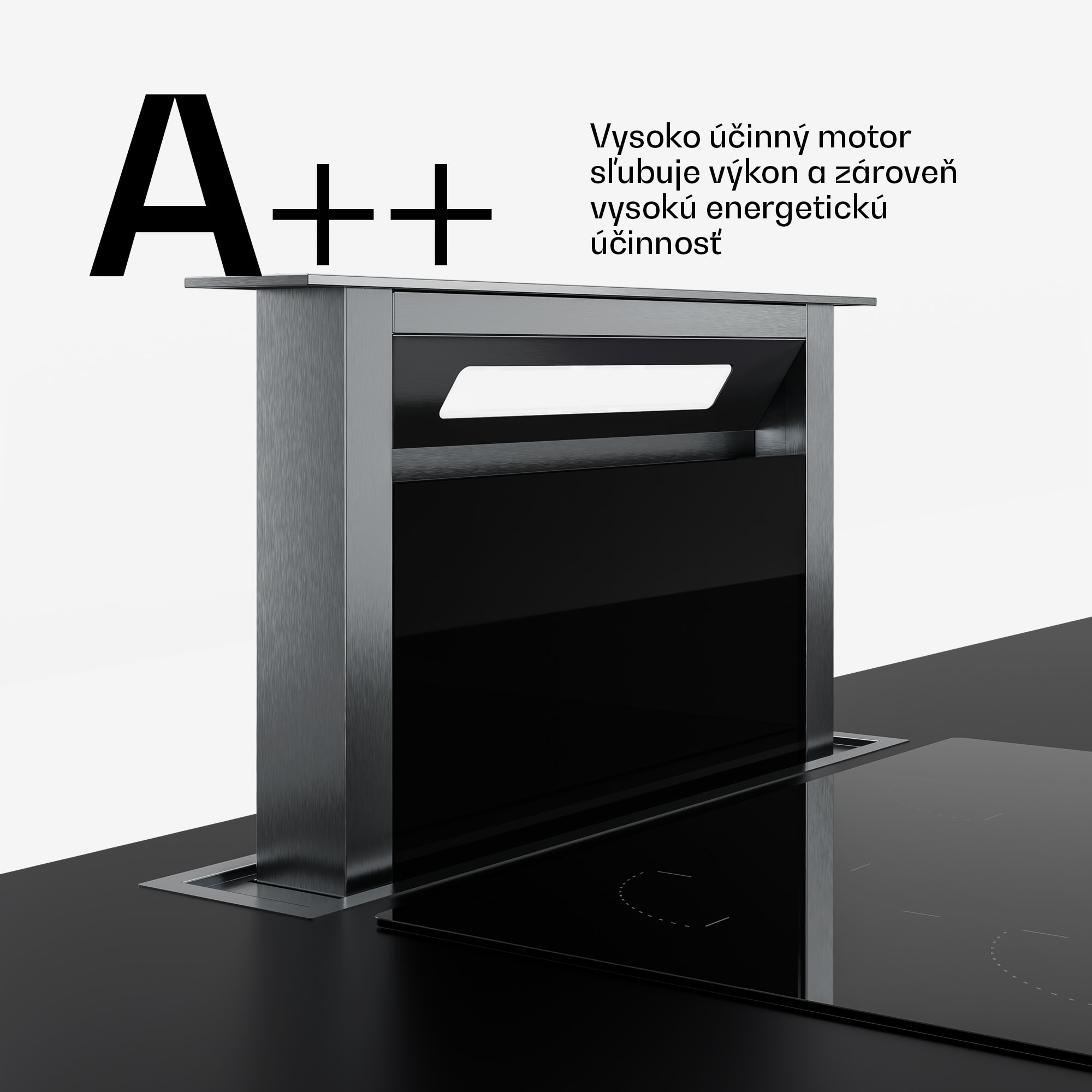 Klarstein Verosteel vstavaný digestor | Minimalistický, výkonný | EEC A++ | 853 m³/h | 60 cm – Obrázok 5