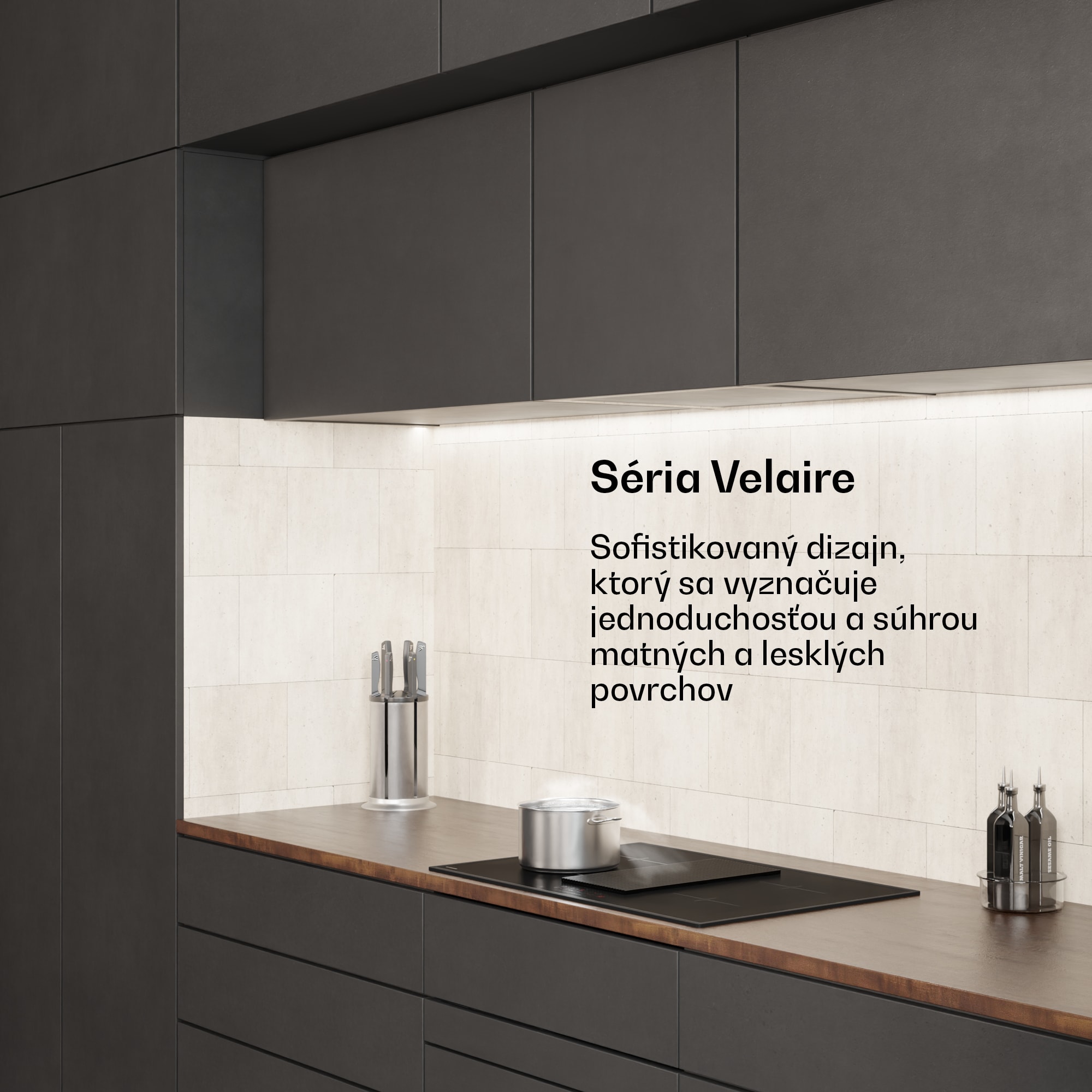 Klarstein Velaire indukčná varná doska s integrovaným digestorom Elegantná, minimalistická, výkonná 8400 W 80 cm