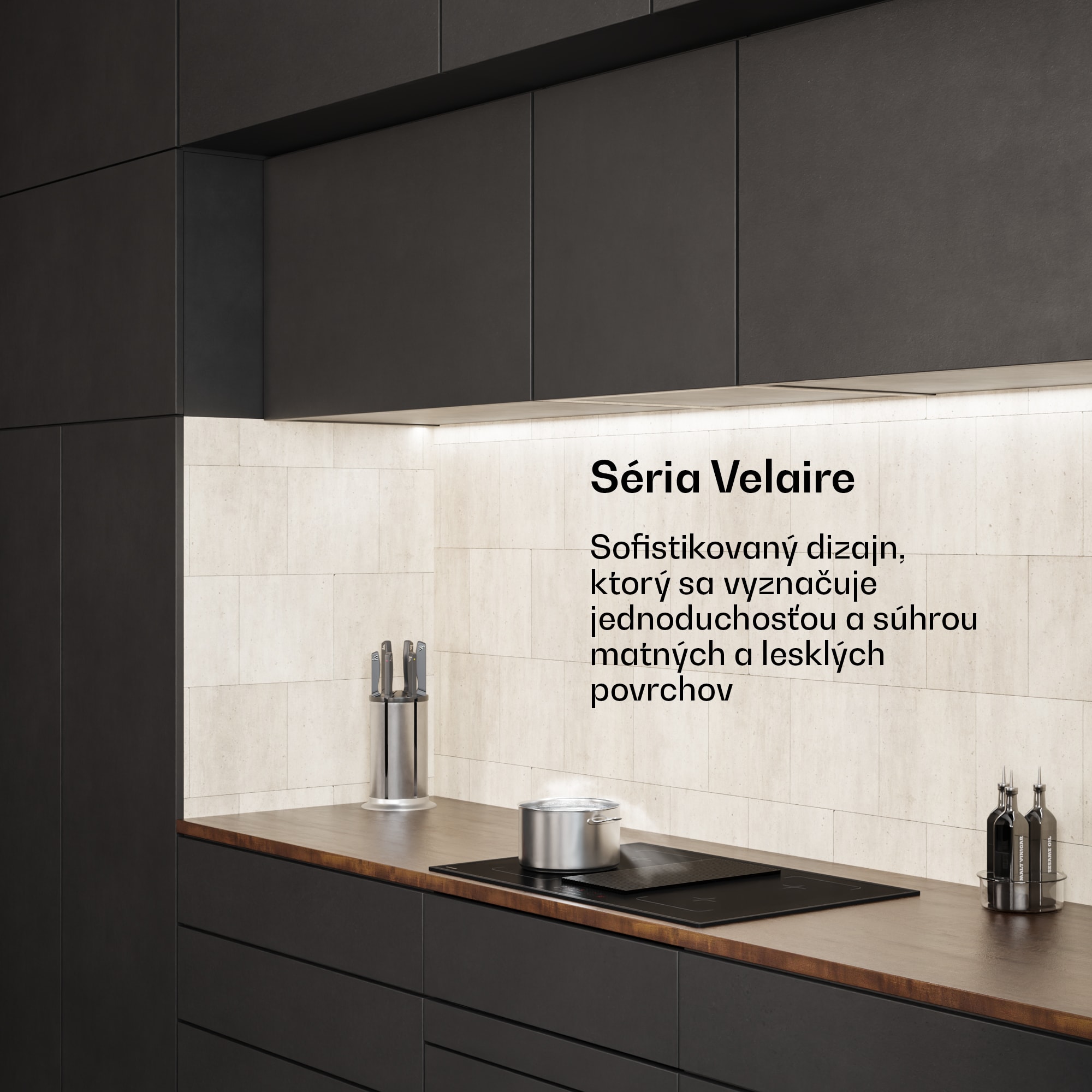 Klarstein Velaire flexi-indukčná varná doska s integrovaným digestorom Elegantná, minimalistická, výkonná 8400 W 80 cm – Obrázok 2