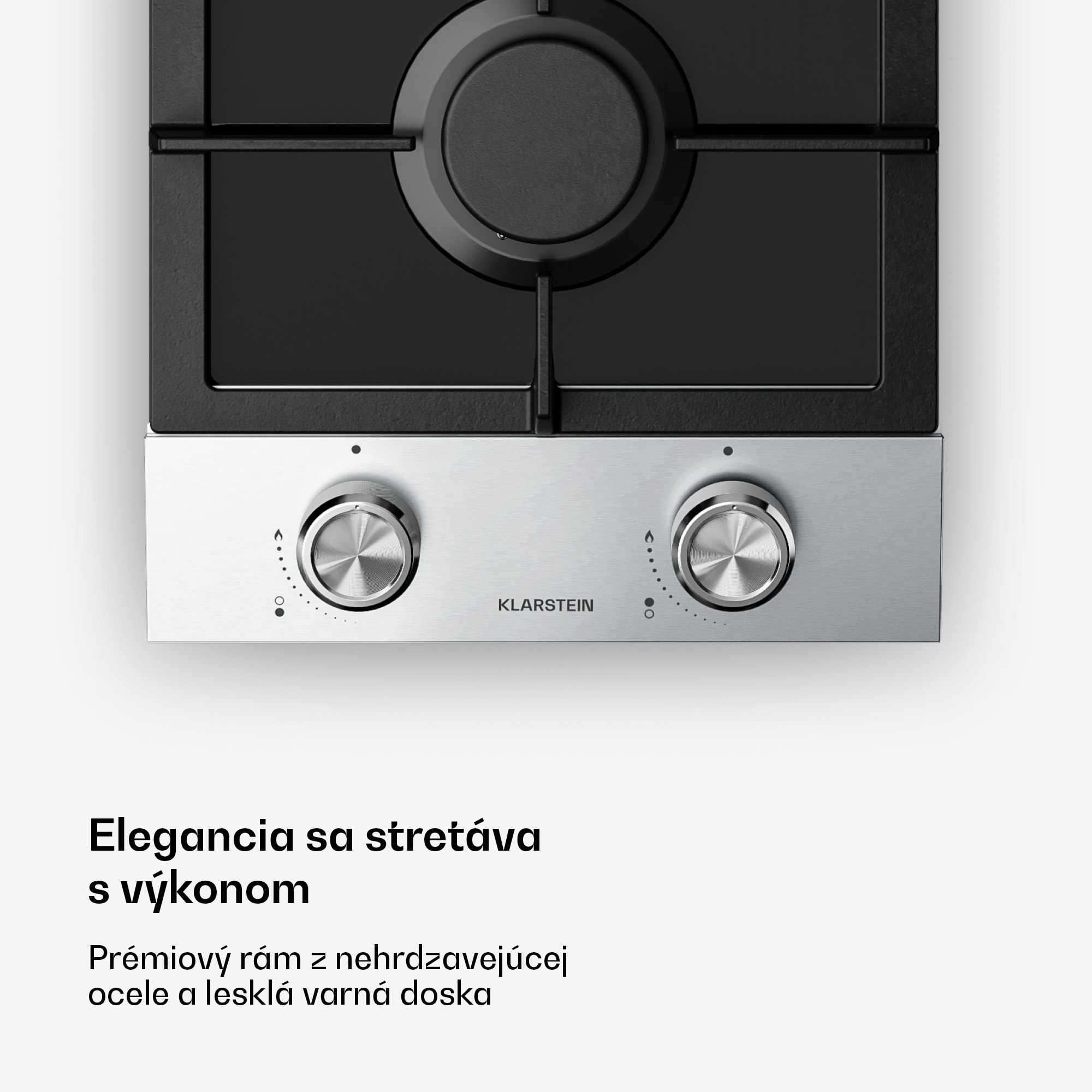 Klarstein Verosteel plynová varná doska | 2 horáky | elektrické zapaľovanie | zemný plyn a LPG | 4200 W | 30 cm – Obrázok 4