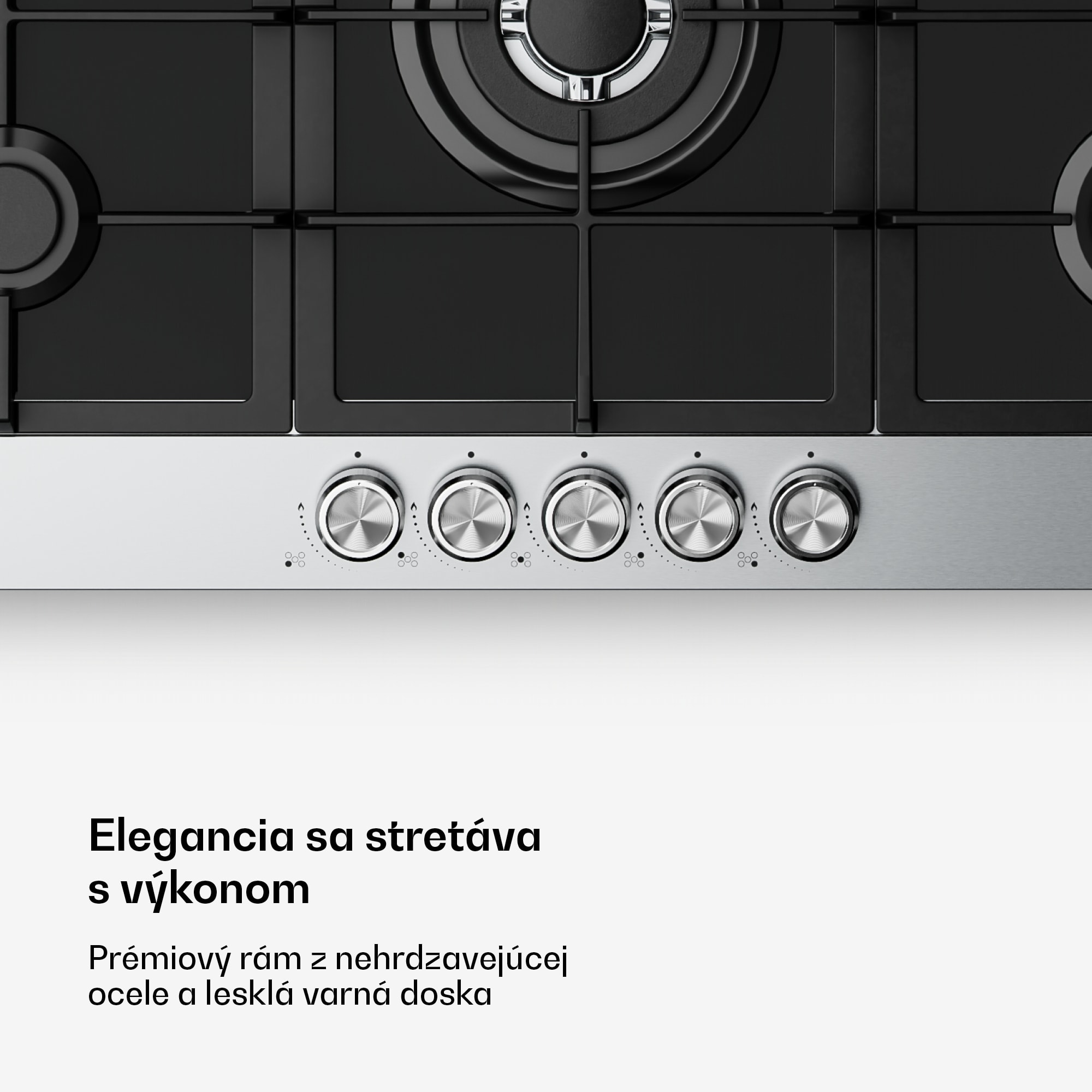 Klarstein Verosteel plynová varná doska | 5 horákov | elektrické zapaľovanie | kompatibilná s zemným plynom a LPG | 10400 W | 90 cm – Obrázok 4